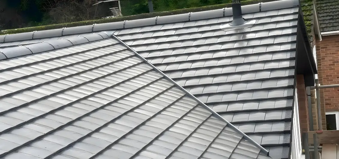 image of a fresh completed roof