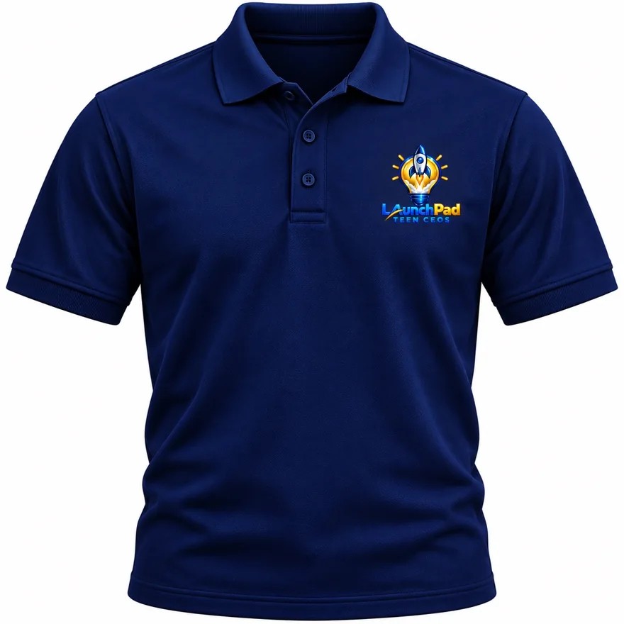 Navy Logo Polo