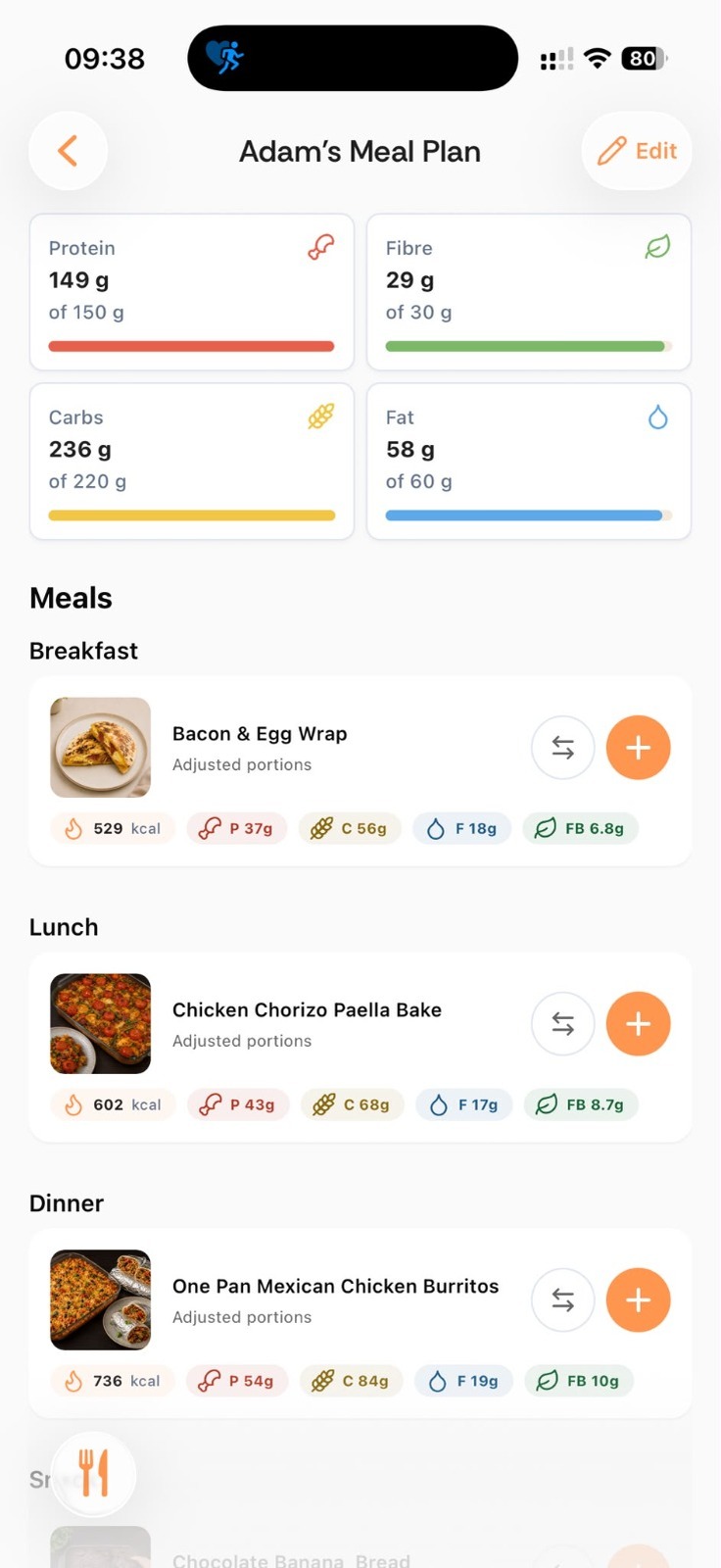 Noura meal plans