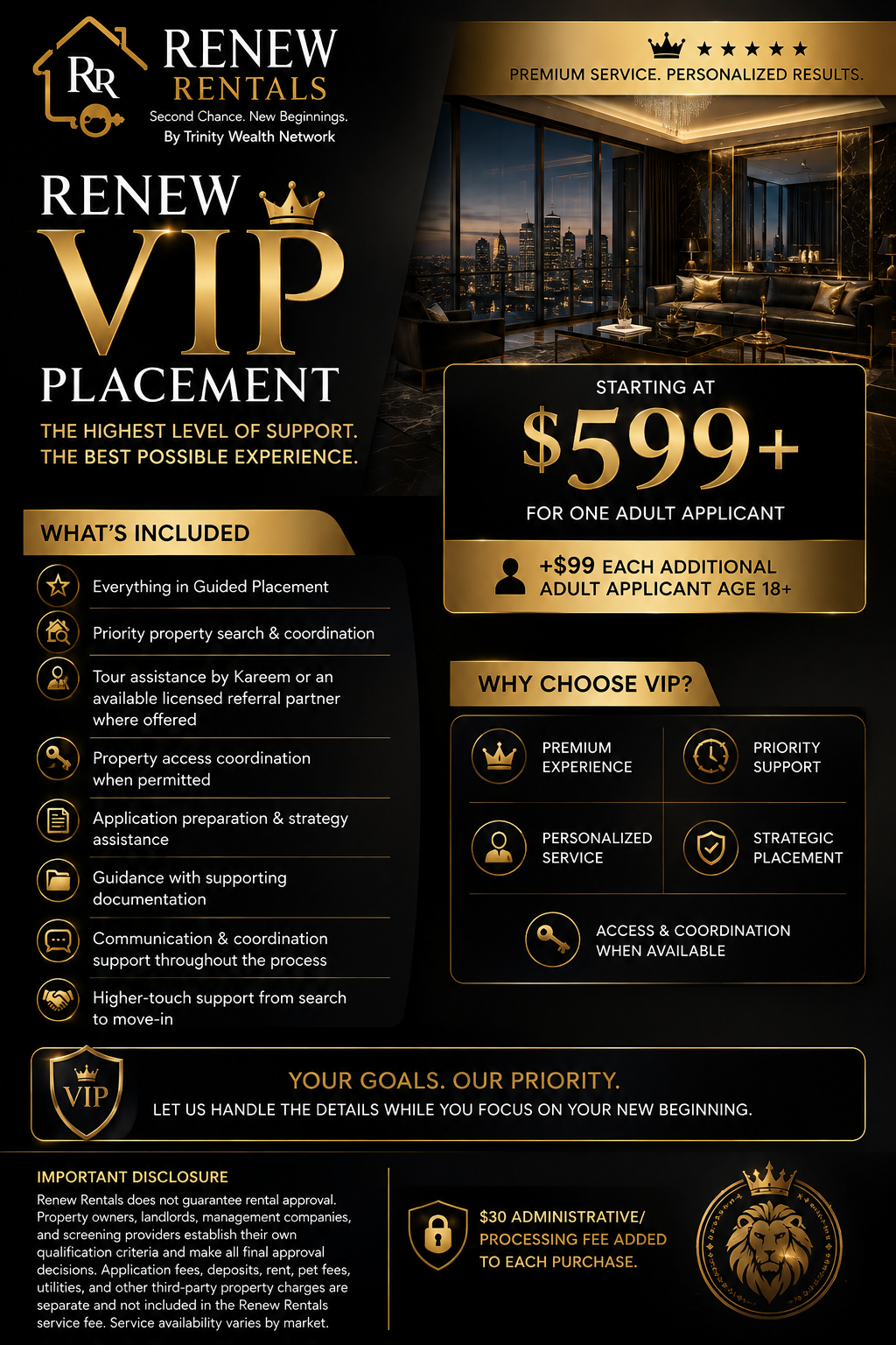 Renew Rentals VIP Placement