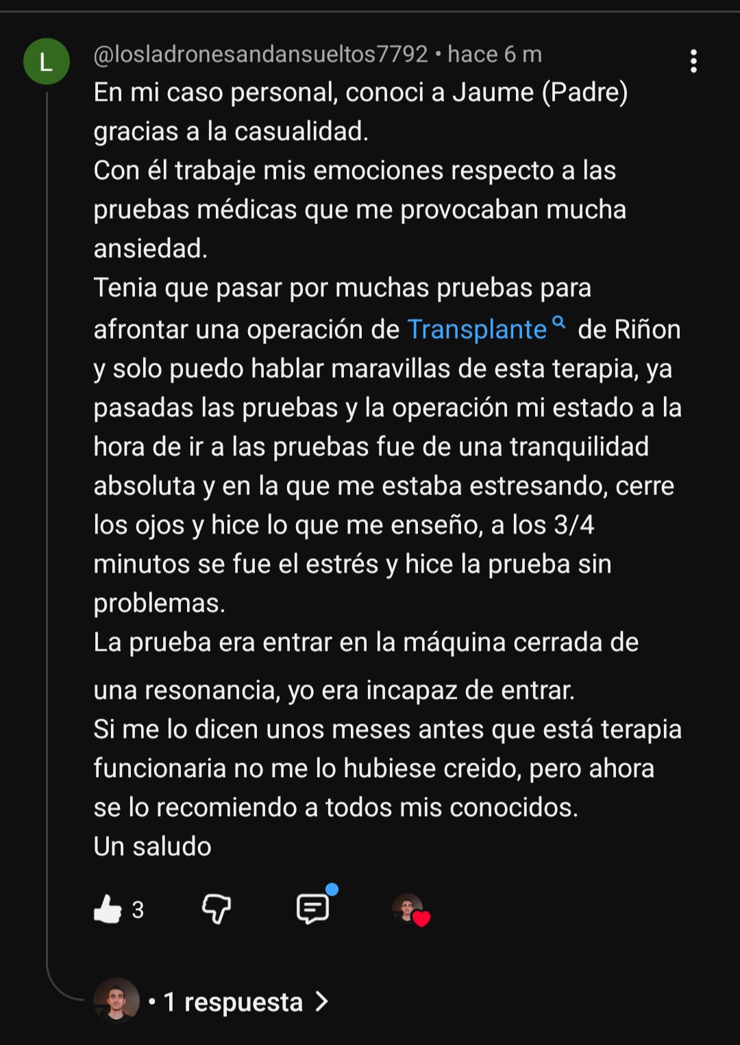Testimonio