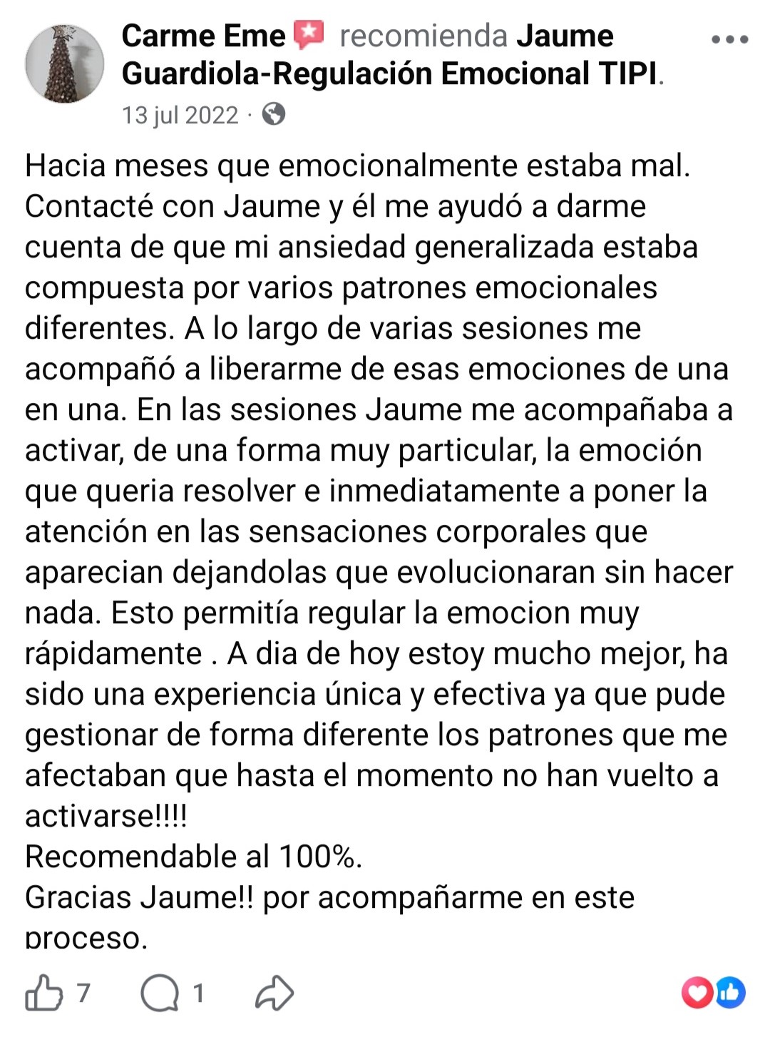 Testimonio