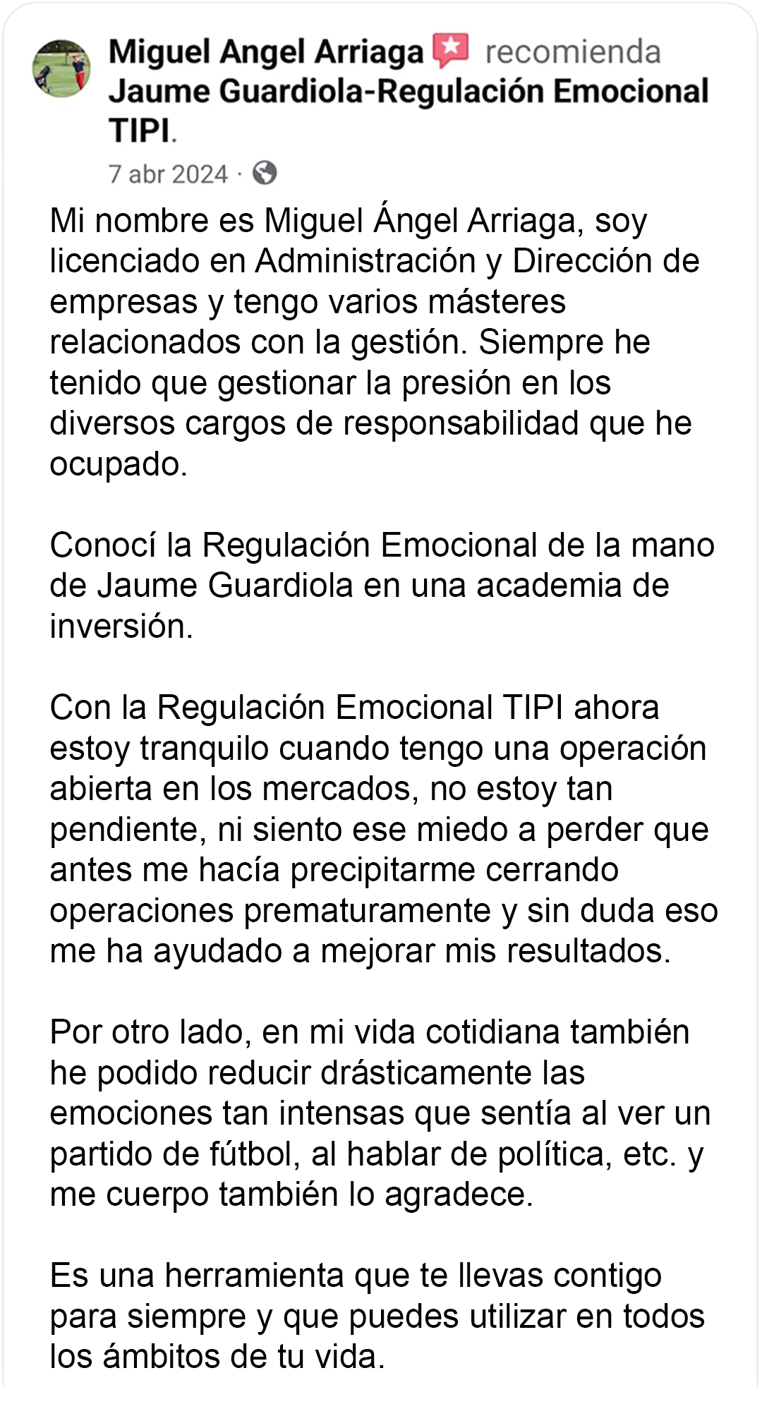Testimonio