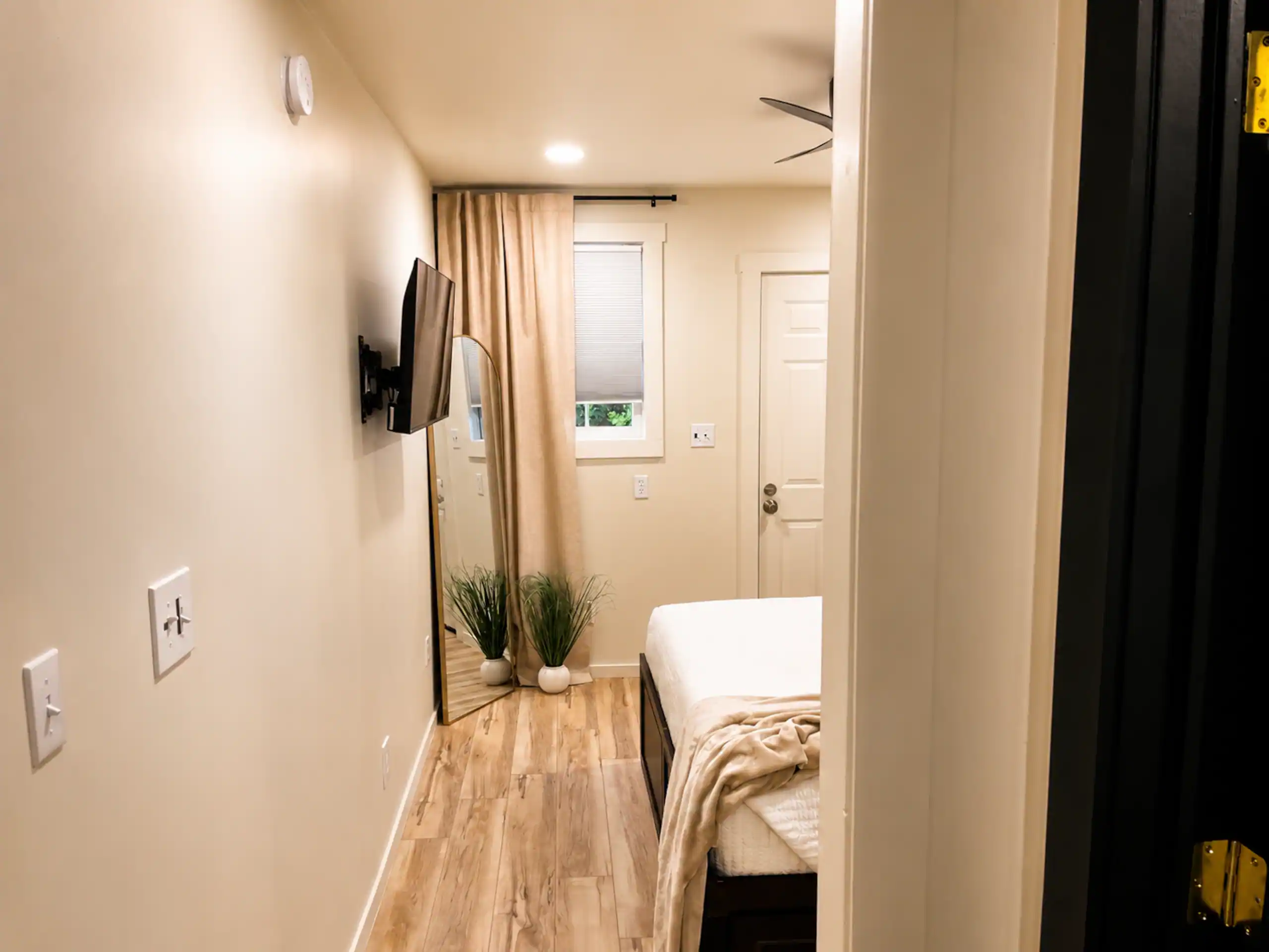 Bedroom closet and storage space for long TDY stays