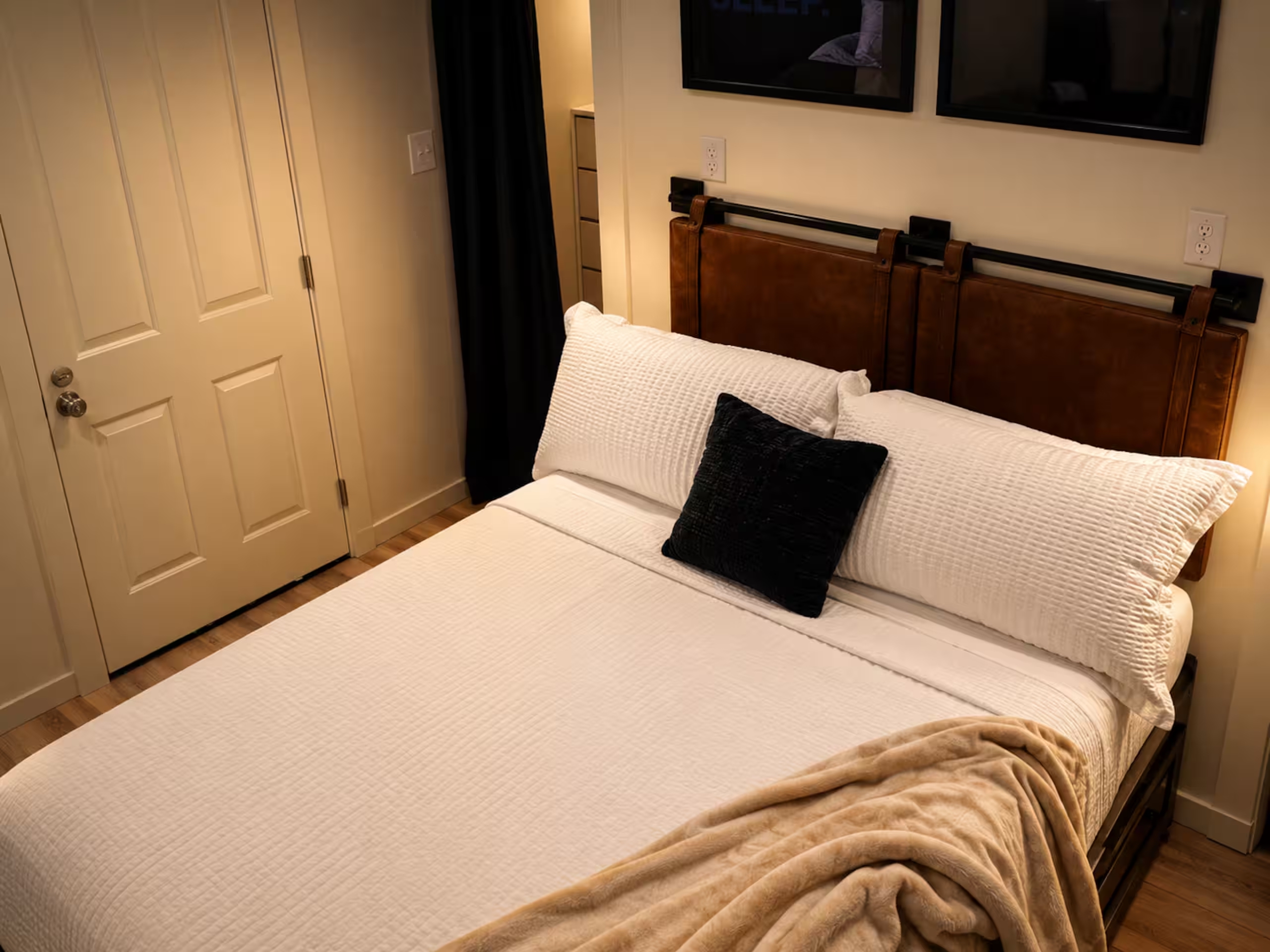 Queen bedroom in furnished rental for TDY stays in Montgomery AL