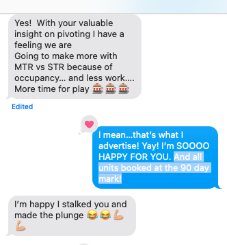 Student text message testimonial