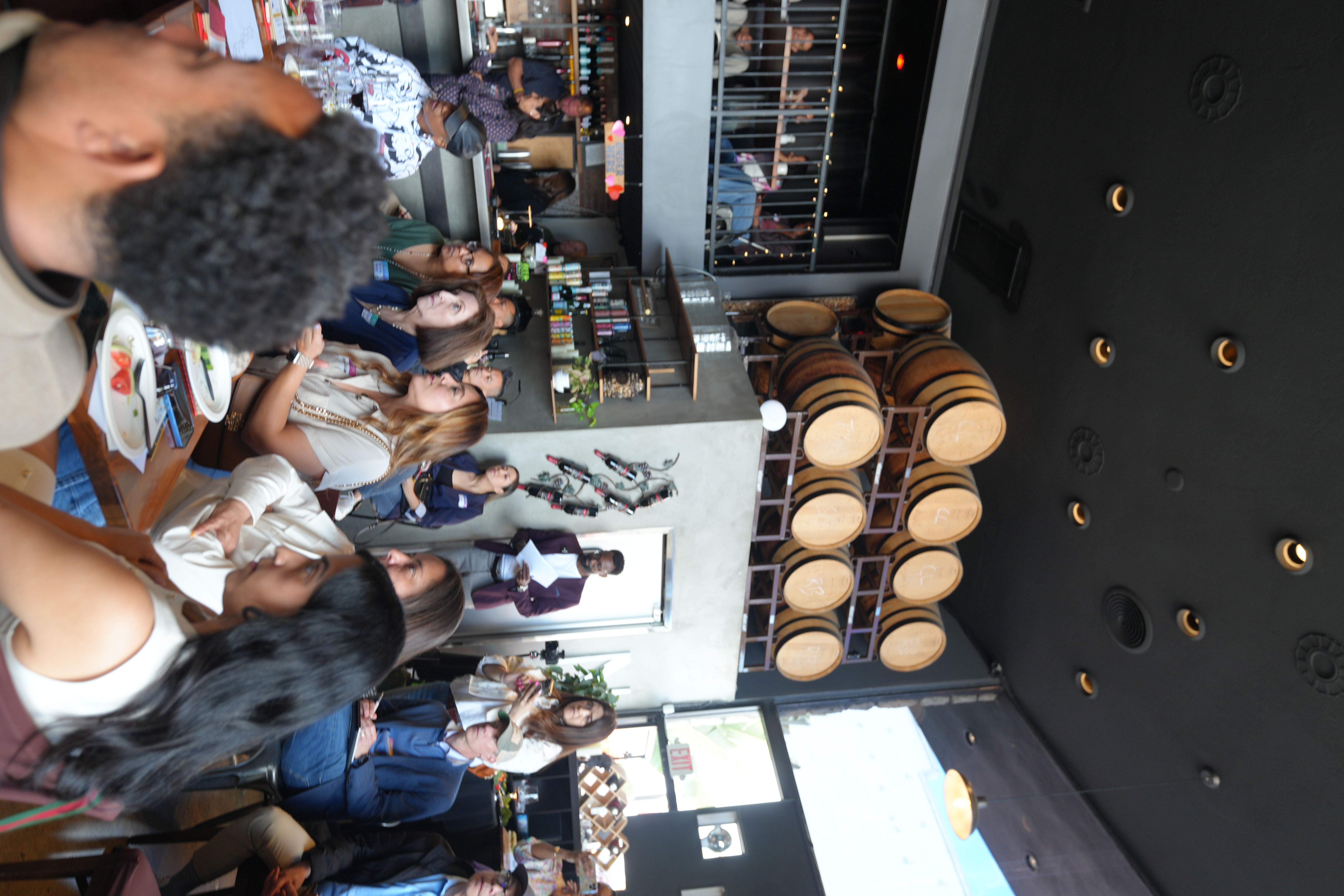 Attendees connecting