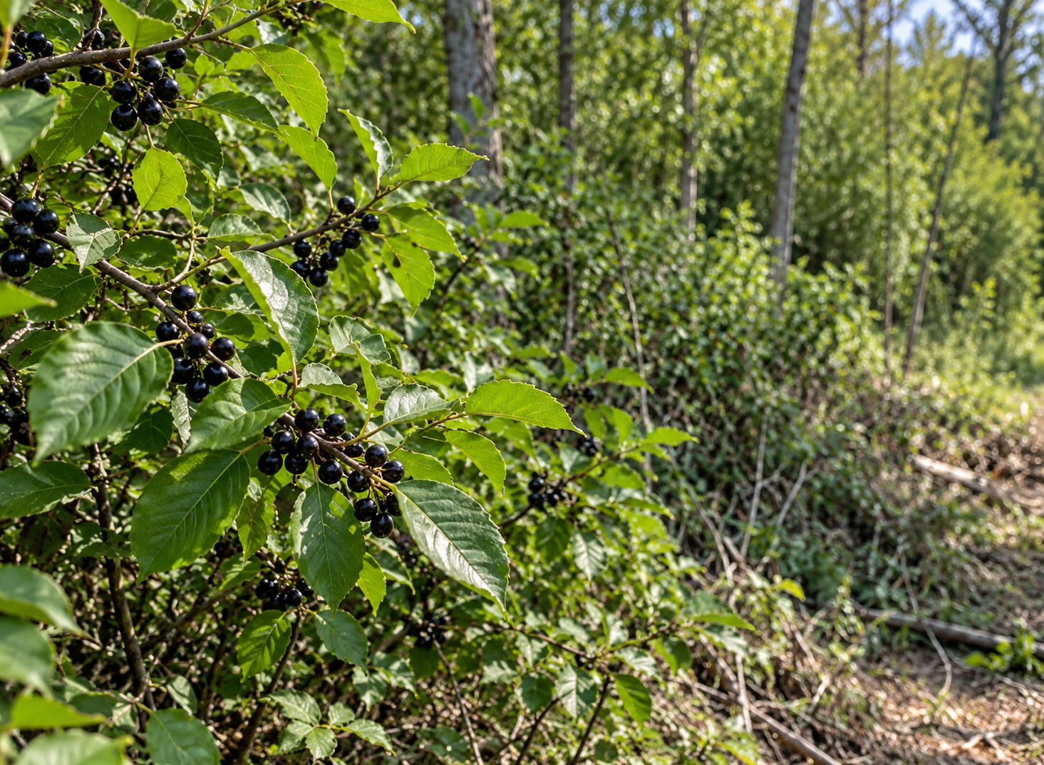 Buckthorn and invasive brush in Minnesota