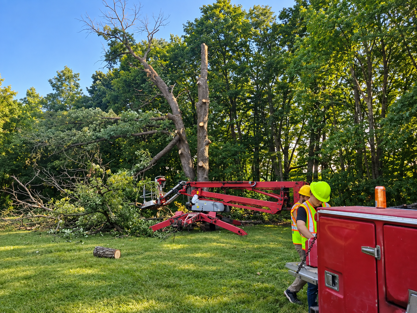 Storm debris removal and cleanup in Central Minnesota