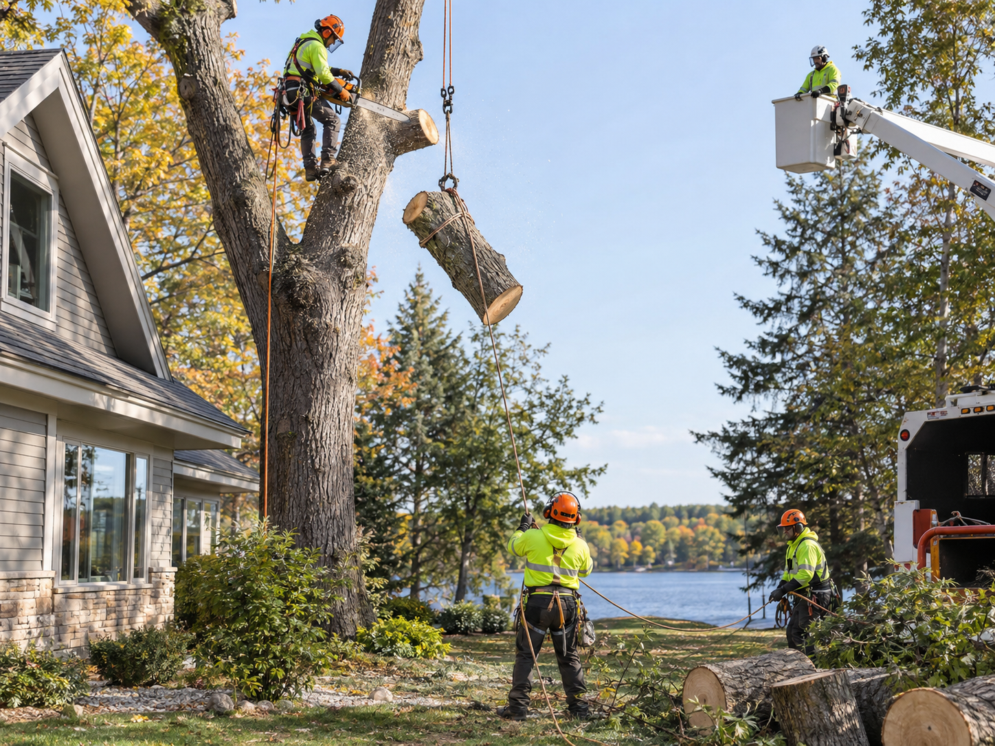 Professional hazardous tree removal