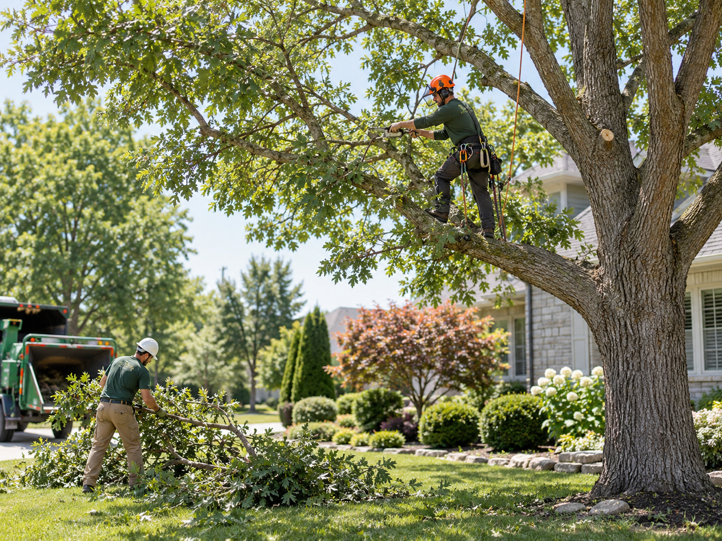 Professional seasonal tree trimming
