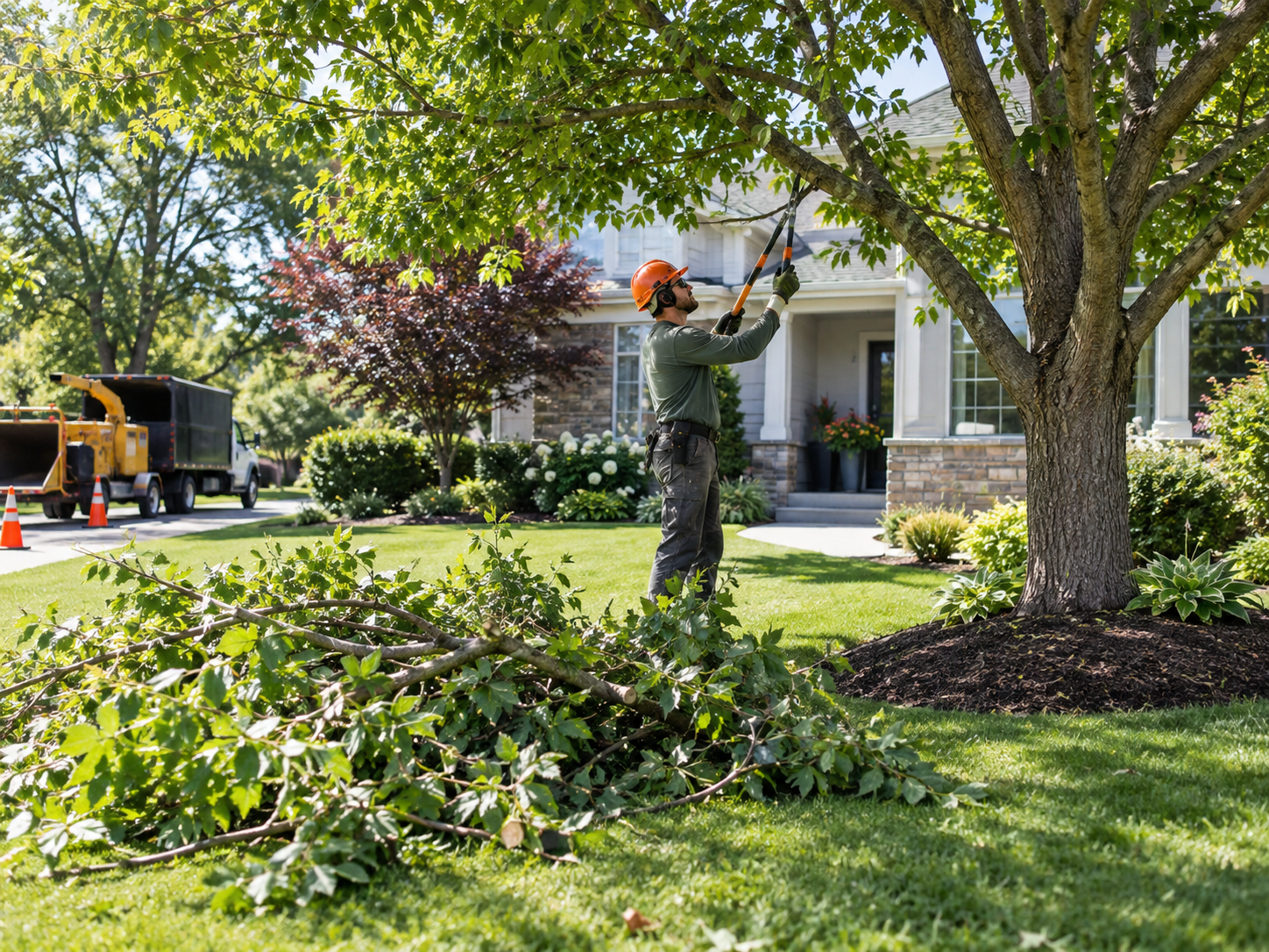 Professional tree trimming in Central Minnesota
