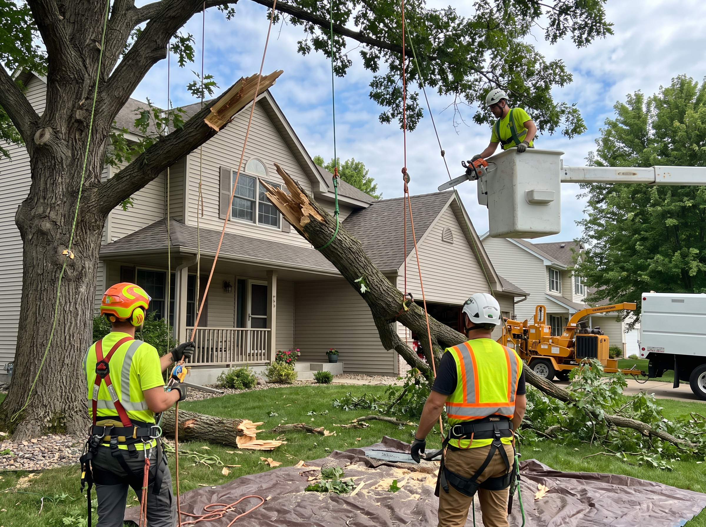 Professional emergency tree removal in Central Minnesota