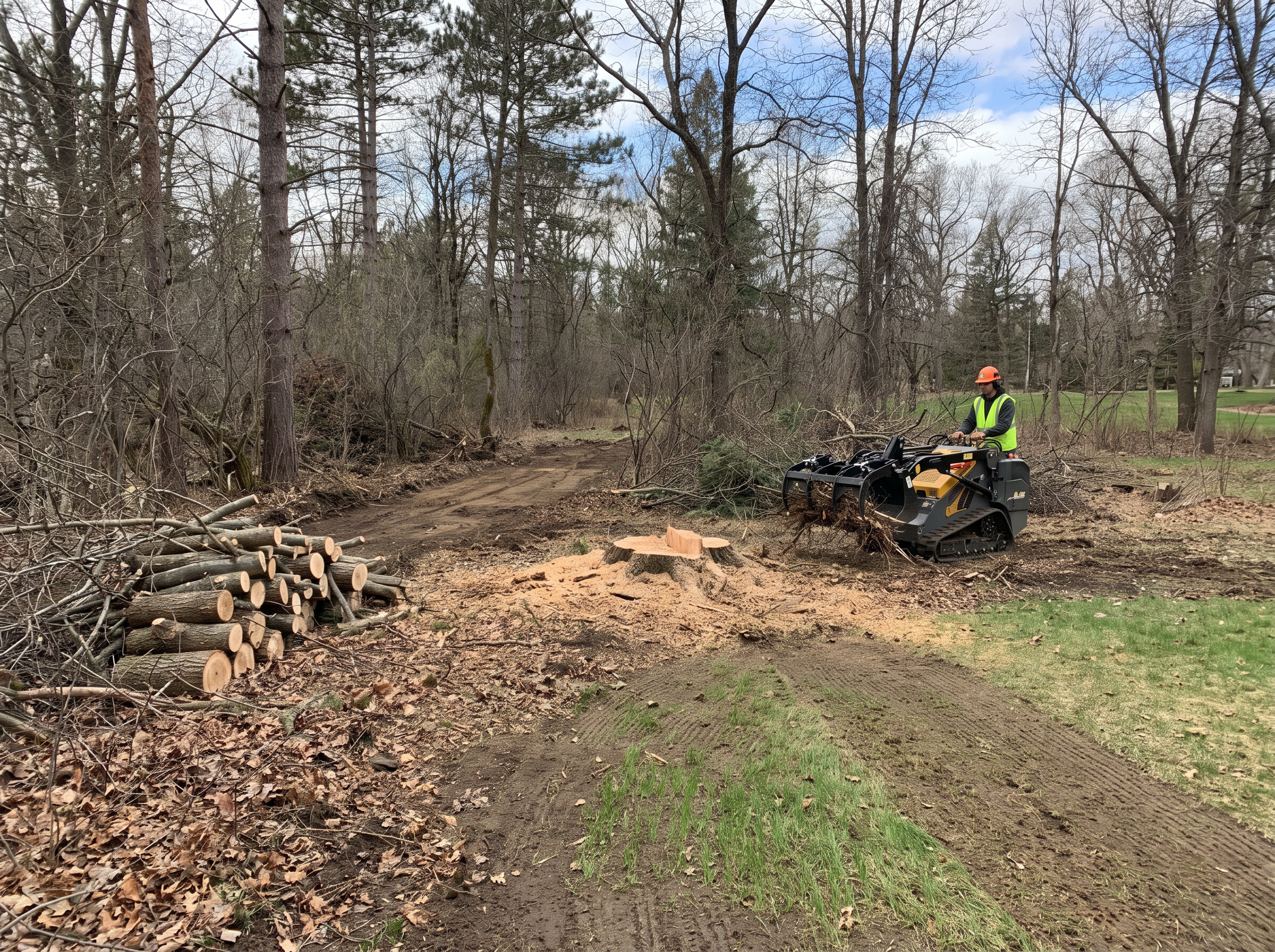 Professional land clearing in Central Minnesota