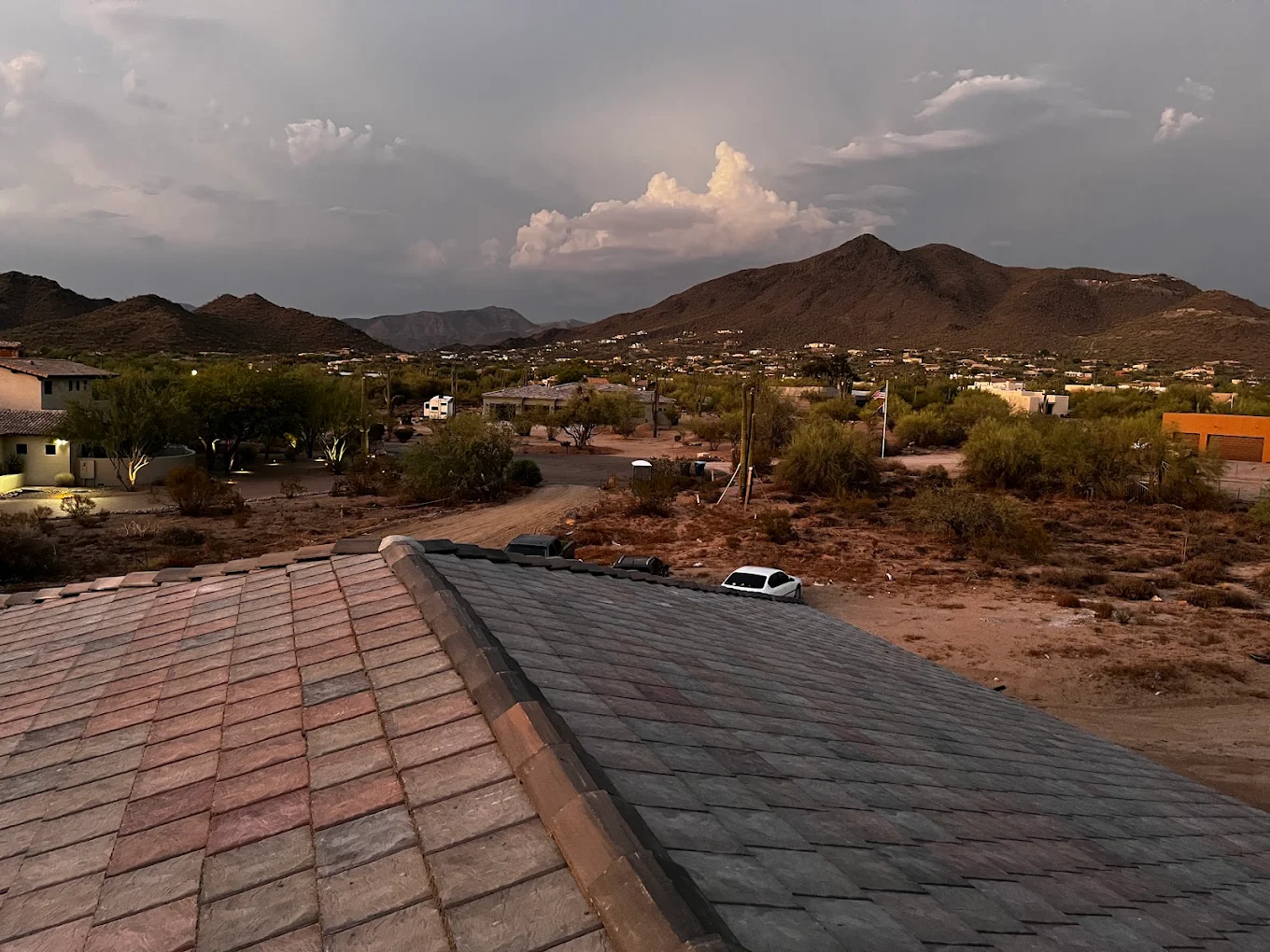 Roof installation project
