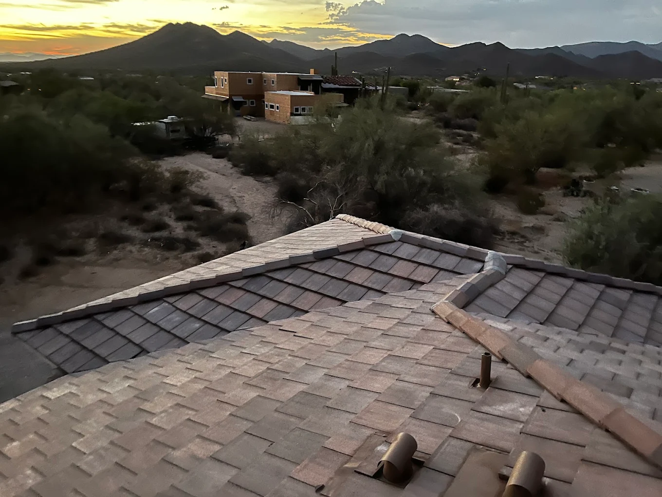 flat roofing project in Arizona
