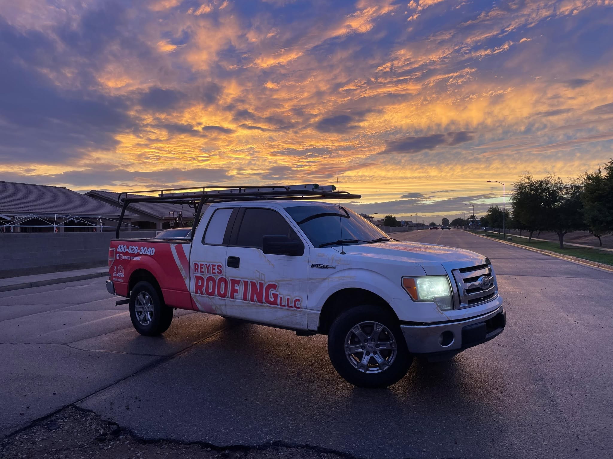 Reyes Roofing LLC service truck