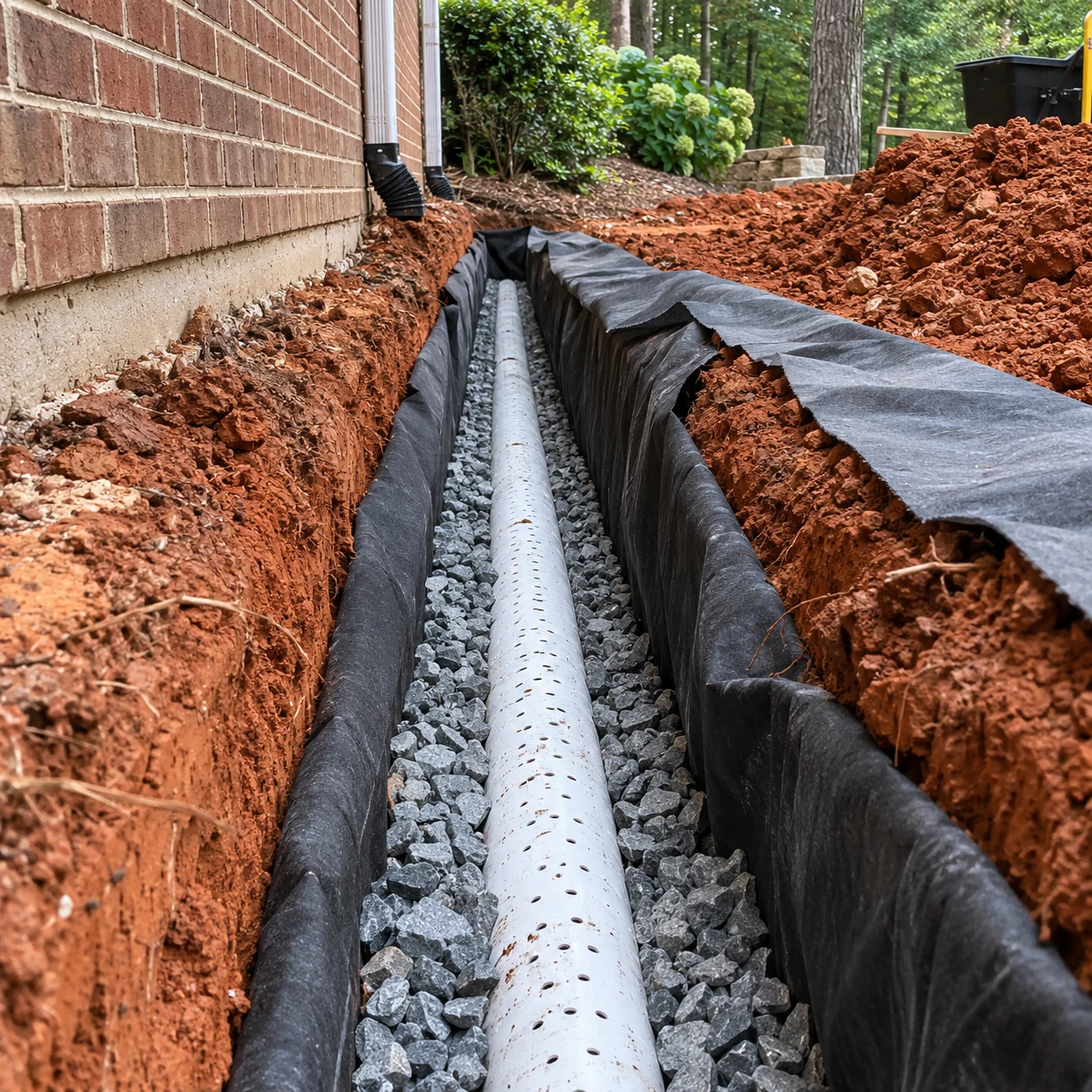 Damaged Drain Repair service illustration