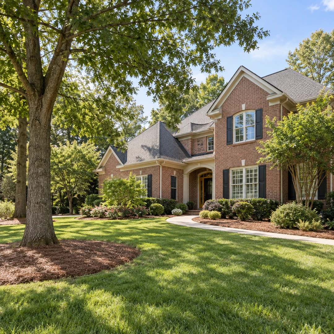 Mature residential trees reviewed for planned removal near a Suwanee home