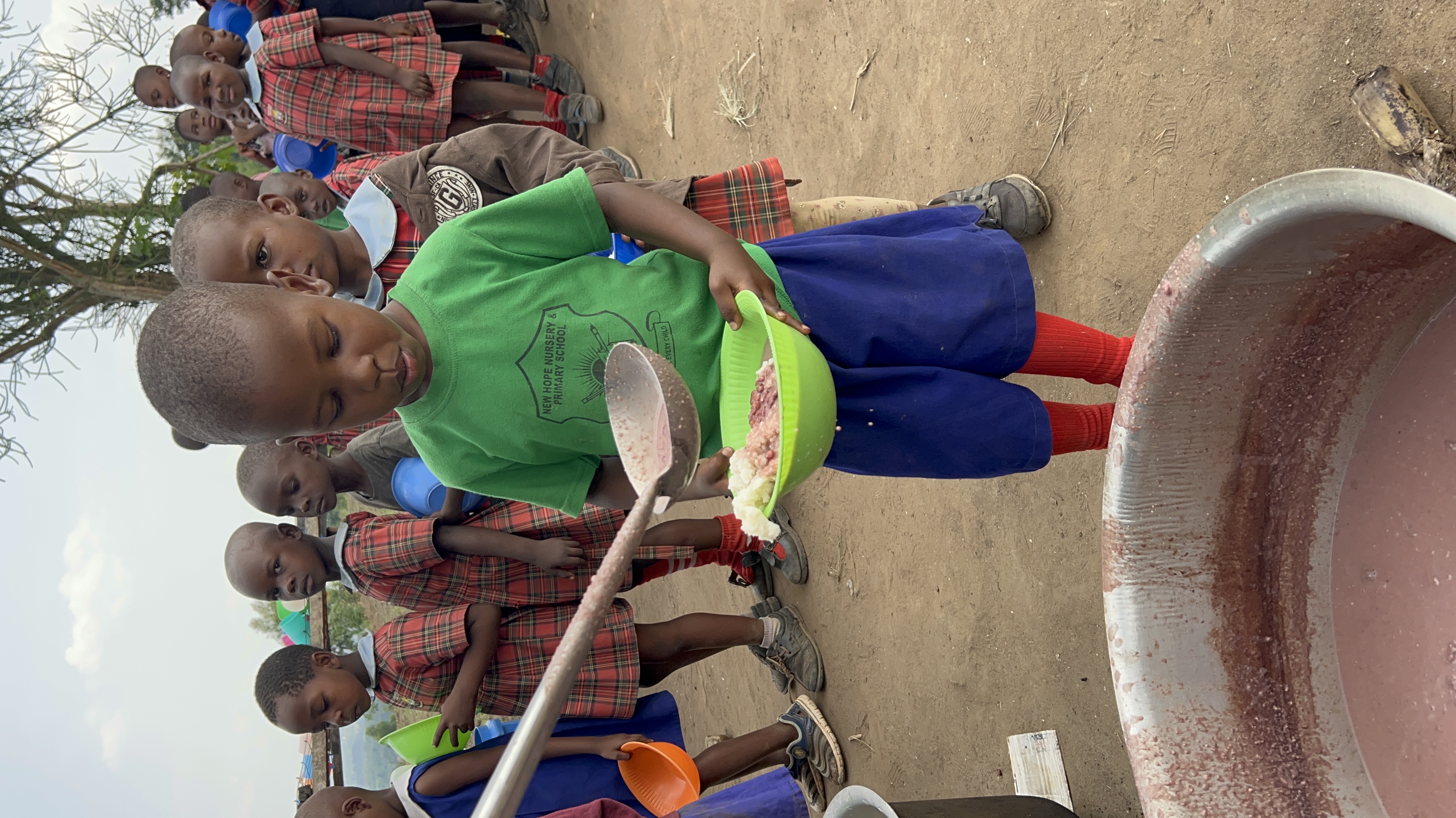 New Hope students receive meals, Southwest Uganda