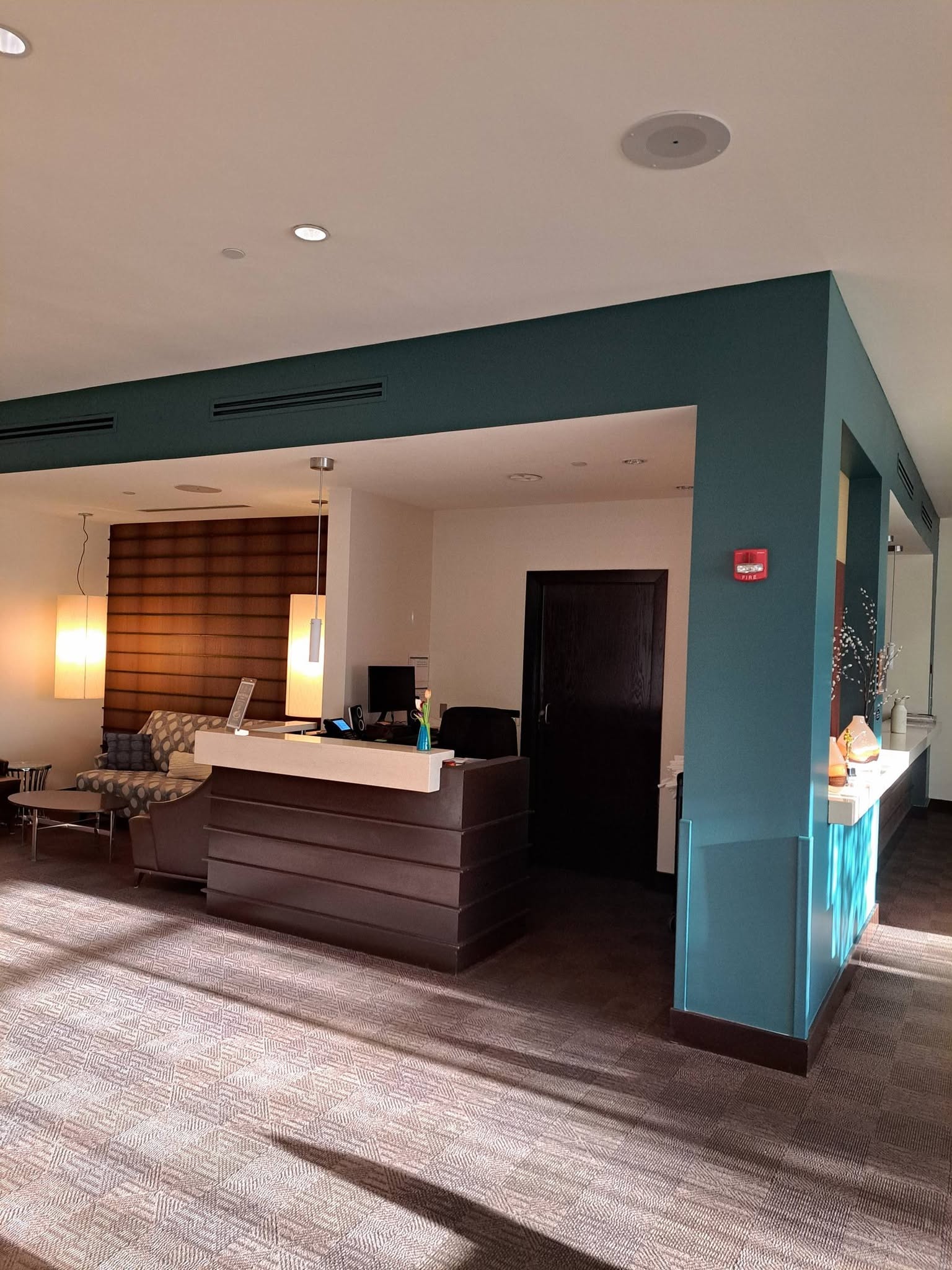 Commercial office interior painting by Blankie Painting Co.