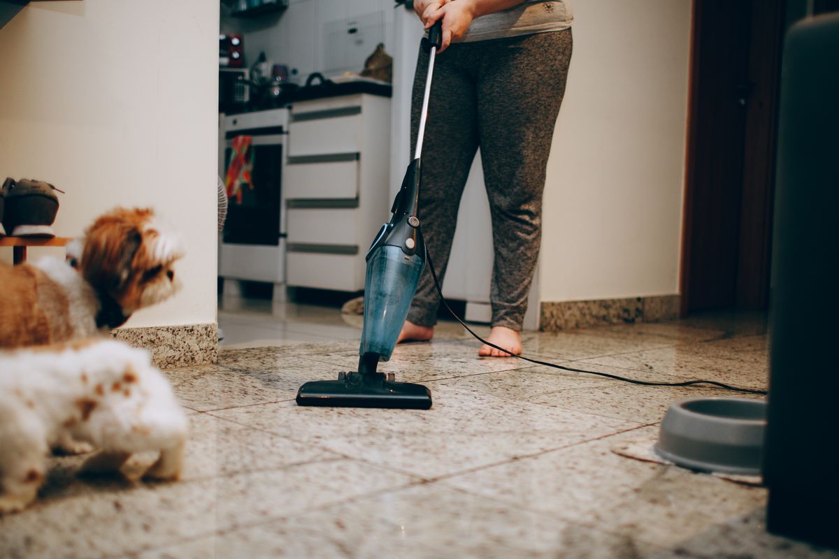 Dusting and vacuuming service