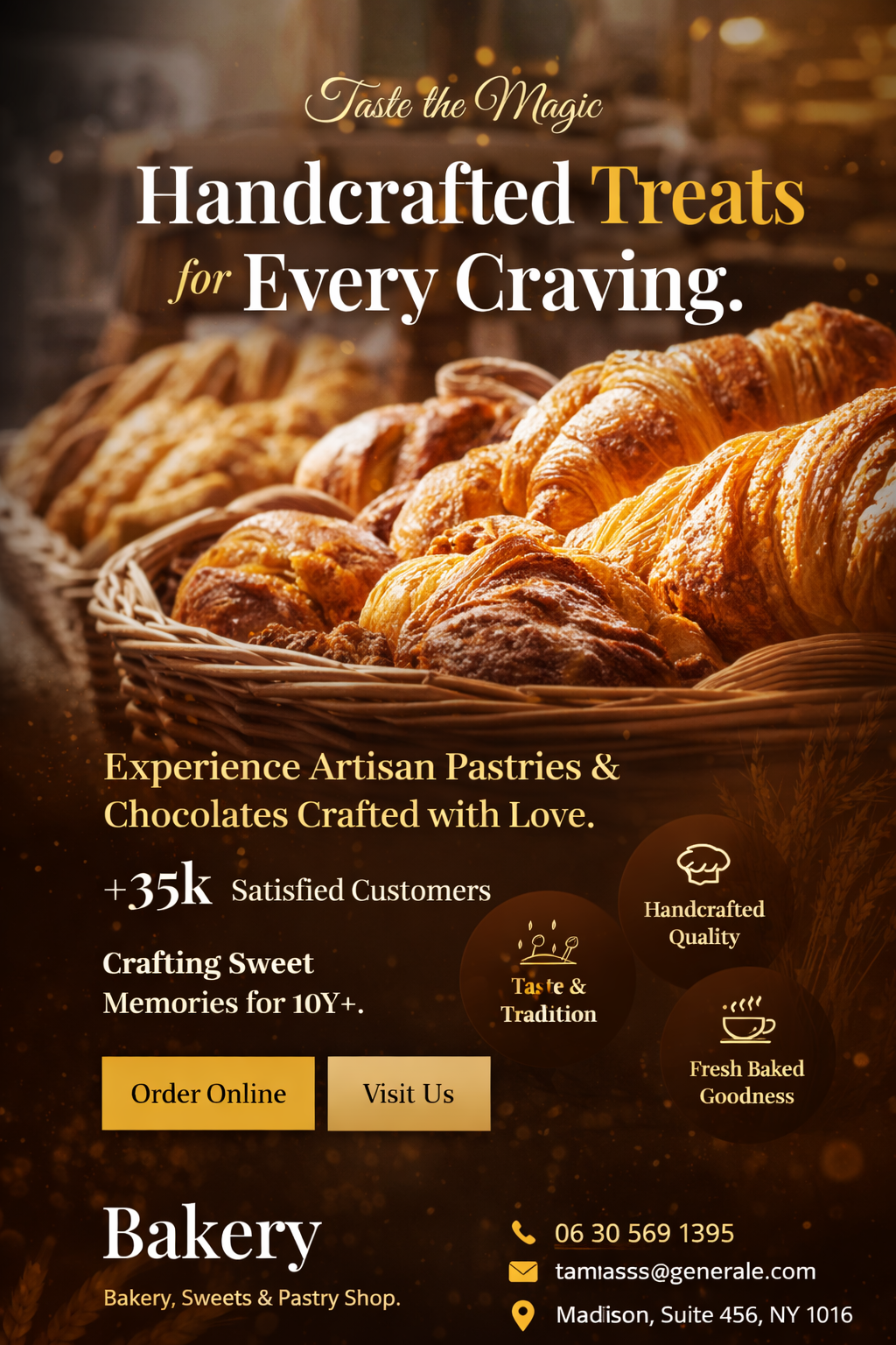 Prémium pékség marketing látvány