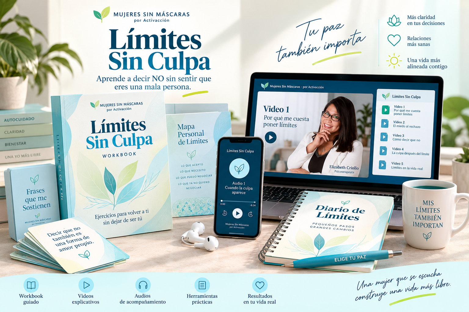 Límites Sin Culpa — workbook, videos y audios