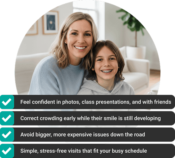 People smiling with confidence. 