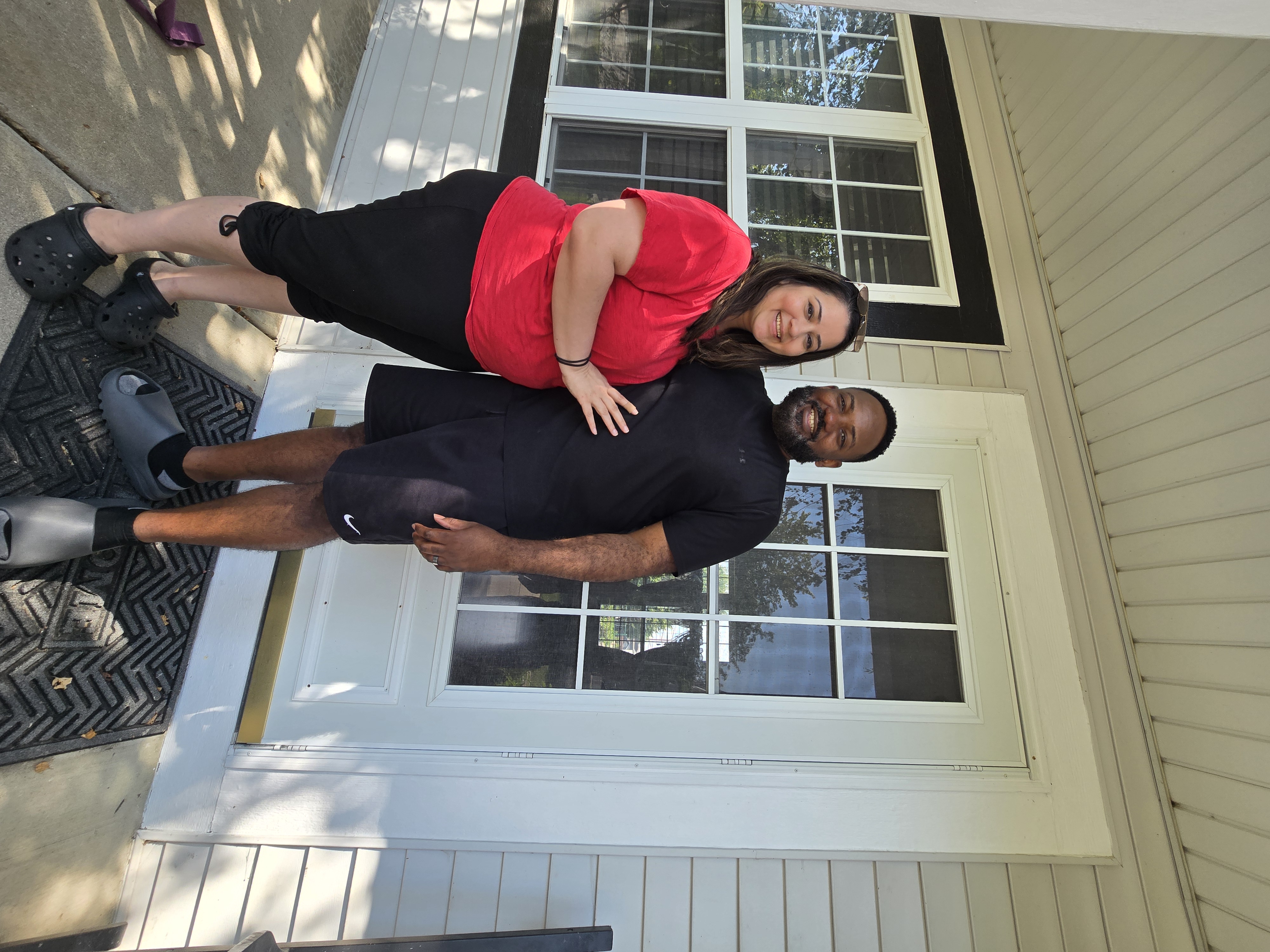 Larone and Manushi after selling their Illinois home before relocating to Texas