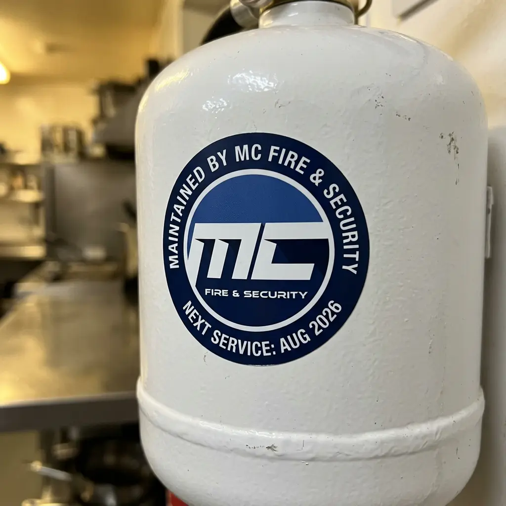 Commercial Fire Extinguisher Setup