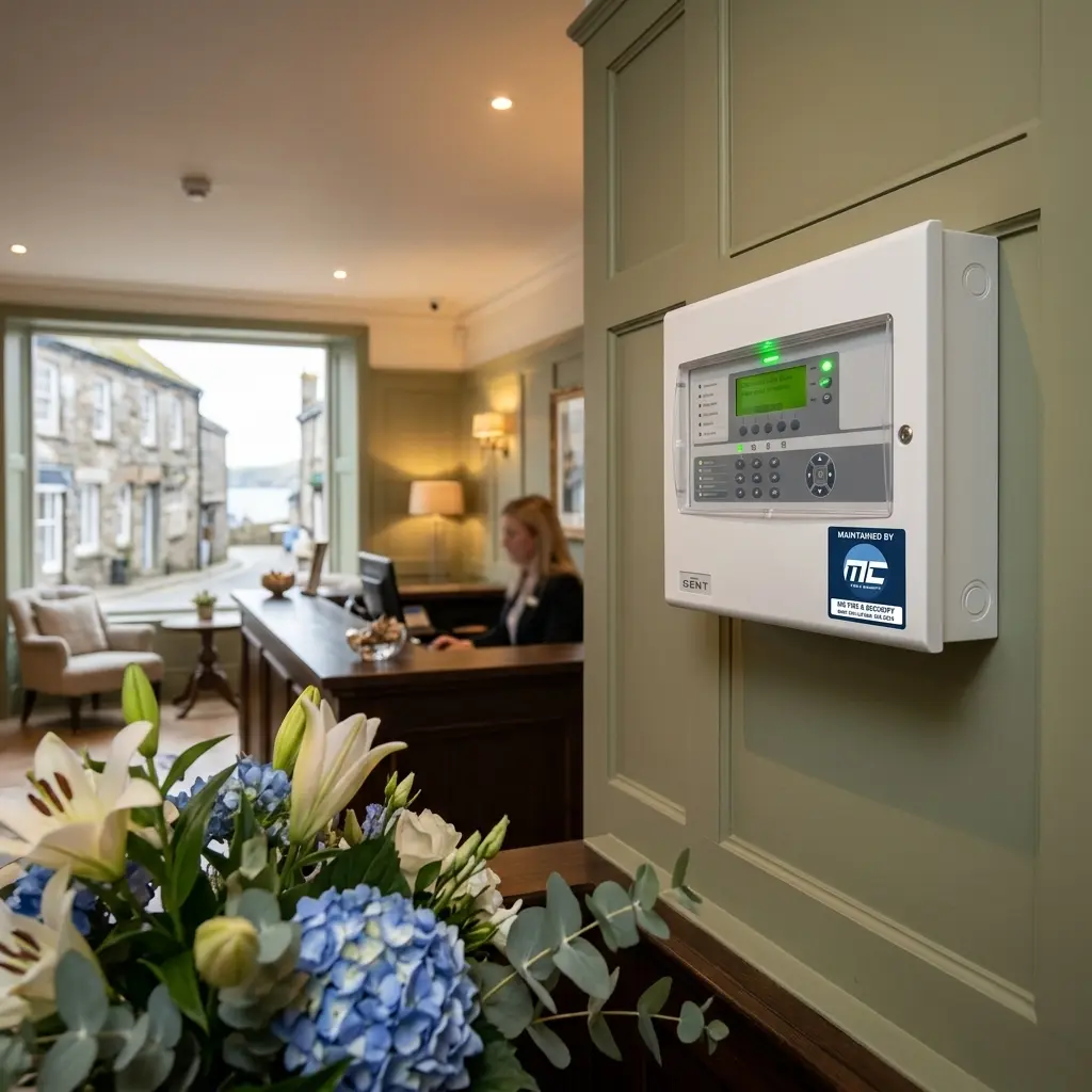 Domestic fire alarm installation in Cornwall home