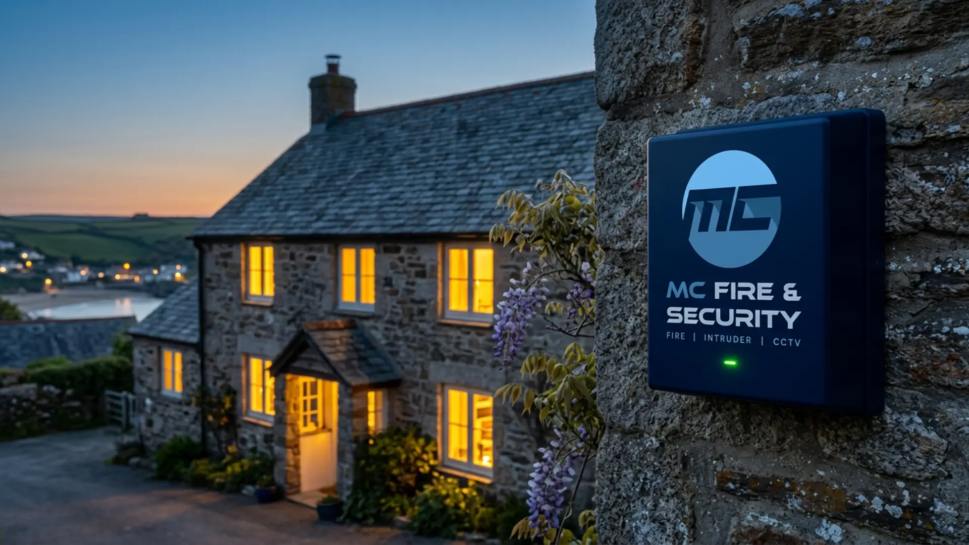 Home burglar alarm system with motion sensor Cornwall