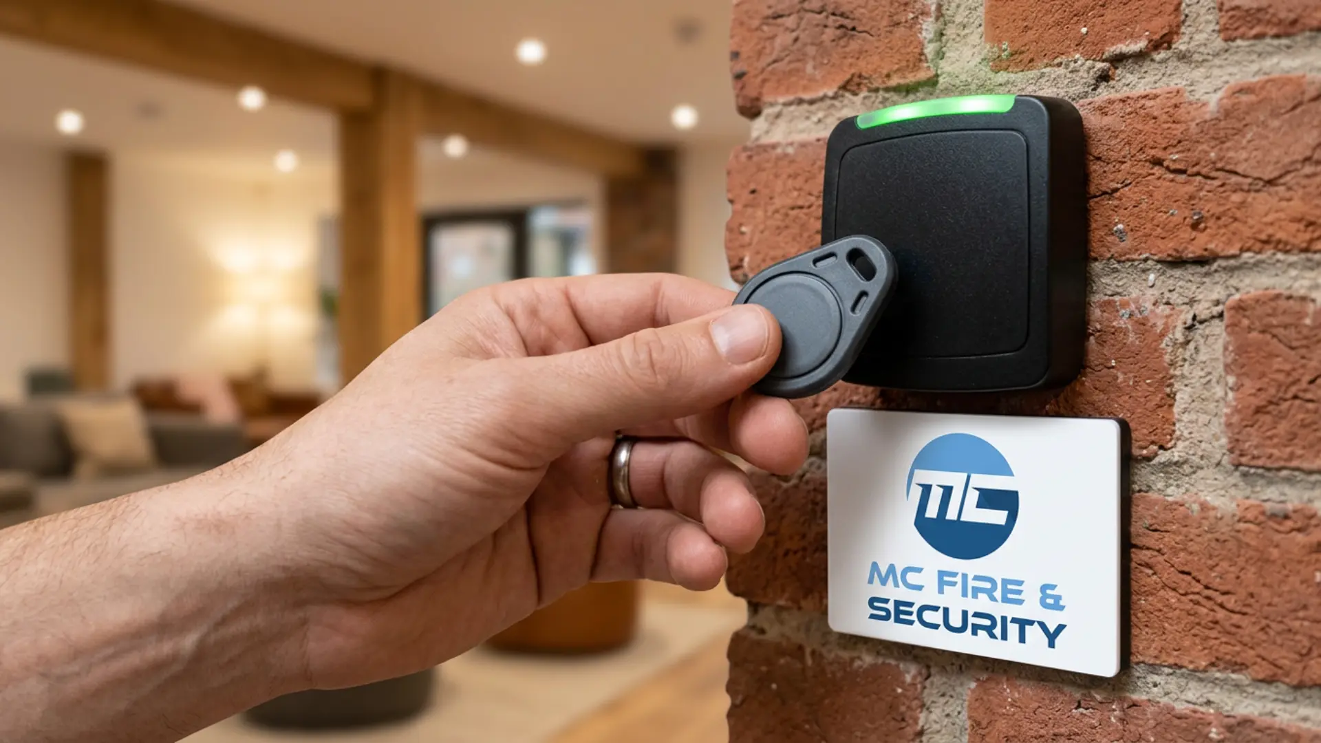 Key fob access control system installed by MC Fire and Security Cornwall