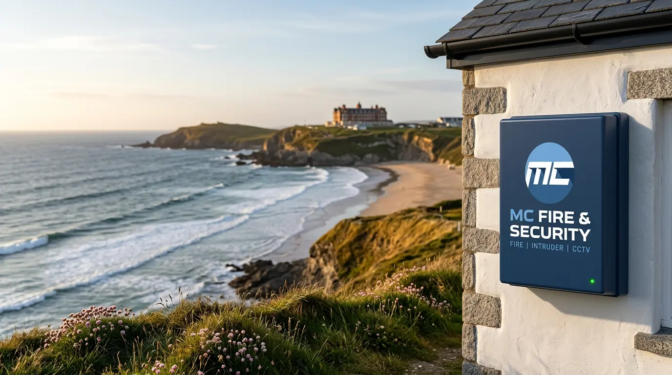Fire alarm and security installation in Newquay Cornwall