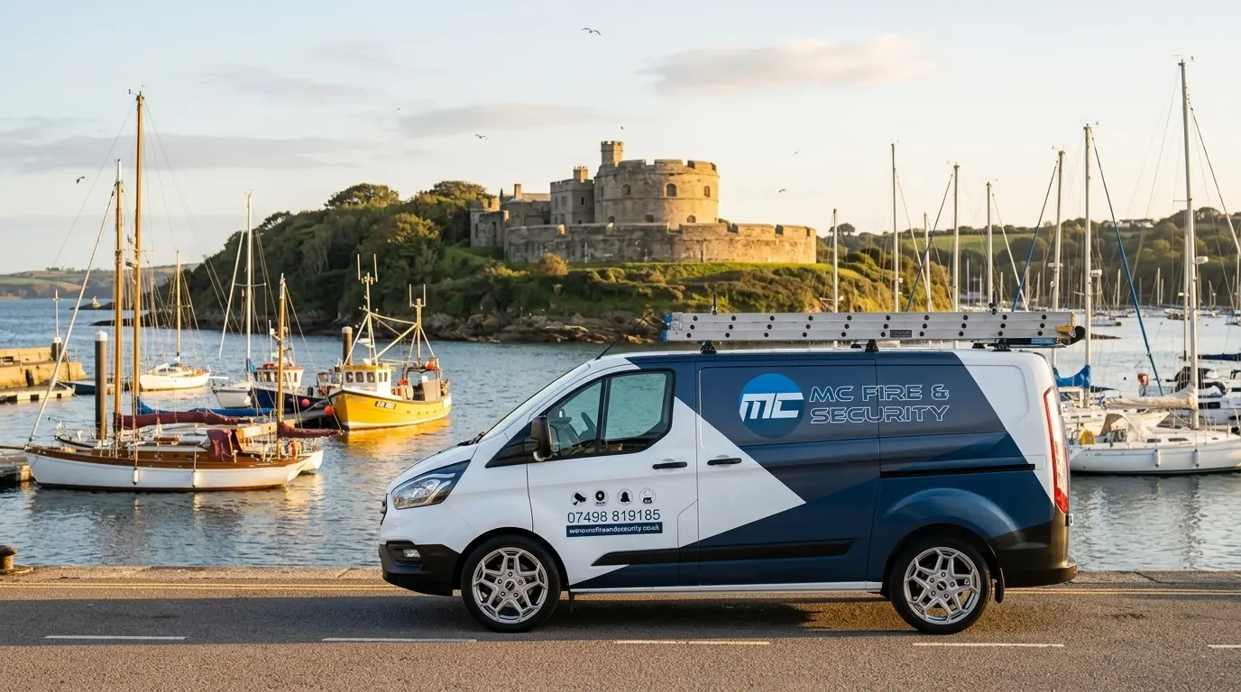 Fire alarm and security installation in Falmouth Cornwall