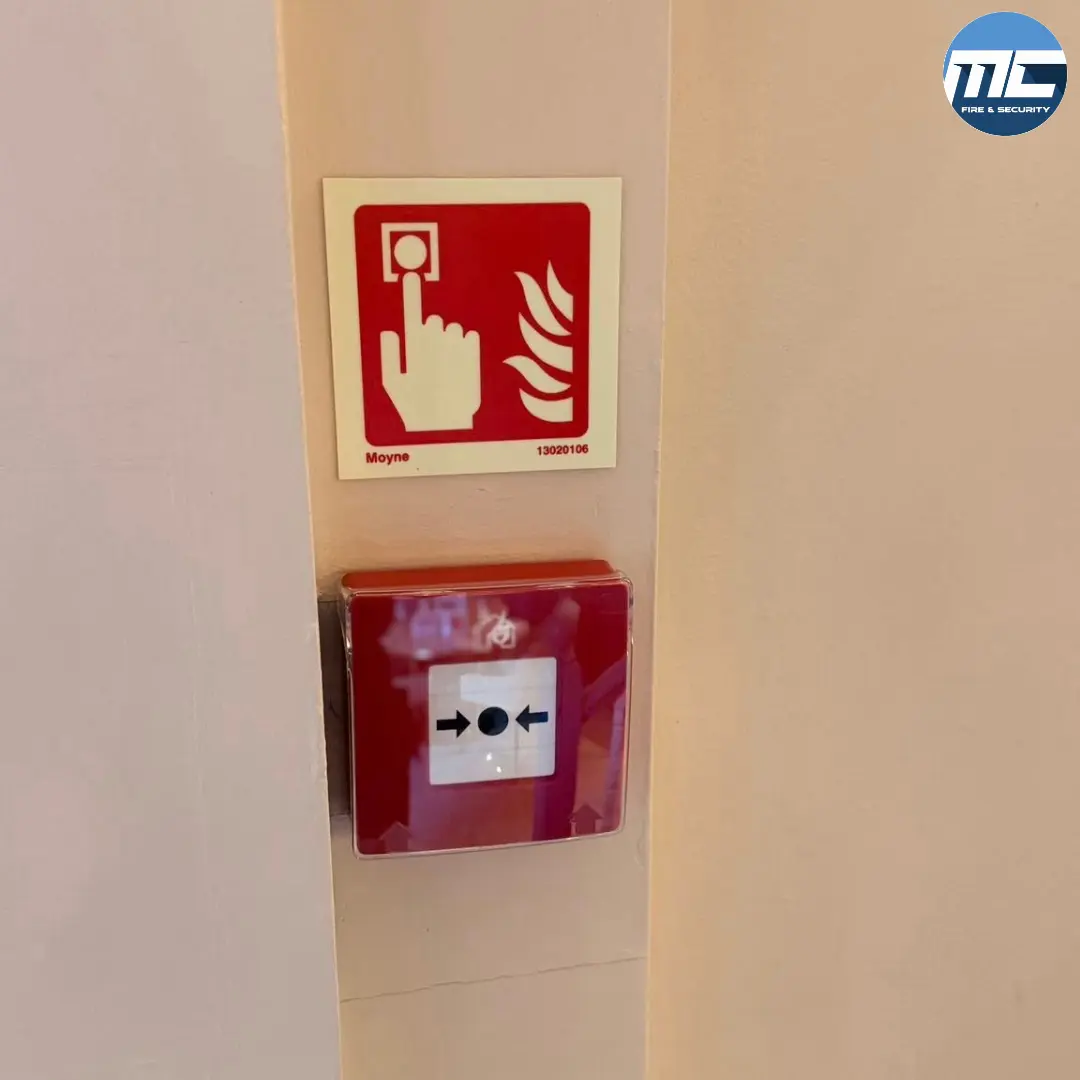 Manual fire alarm call point — St Ives commercial install