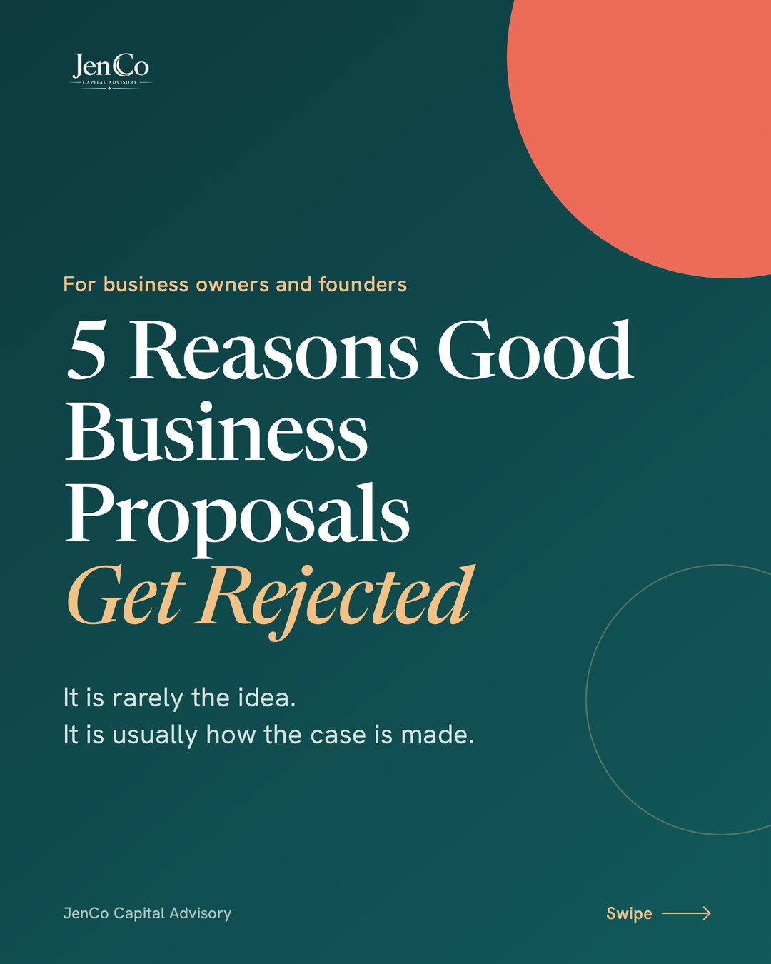 5 Reasons Good Business Proposals Get Rejected, Carousels