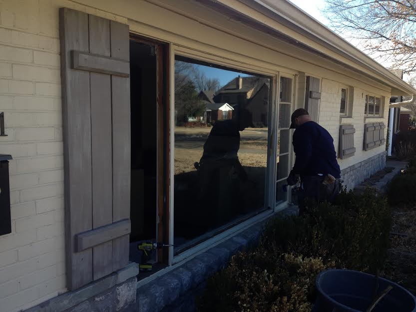 Completed window replacement project in Tulsa