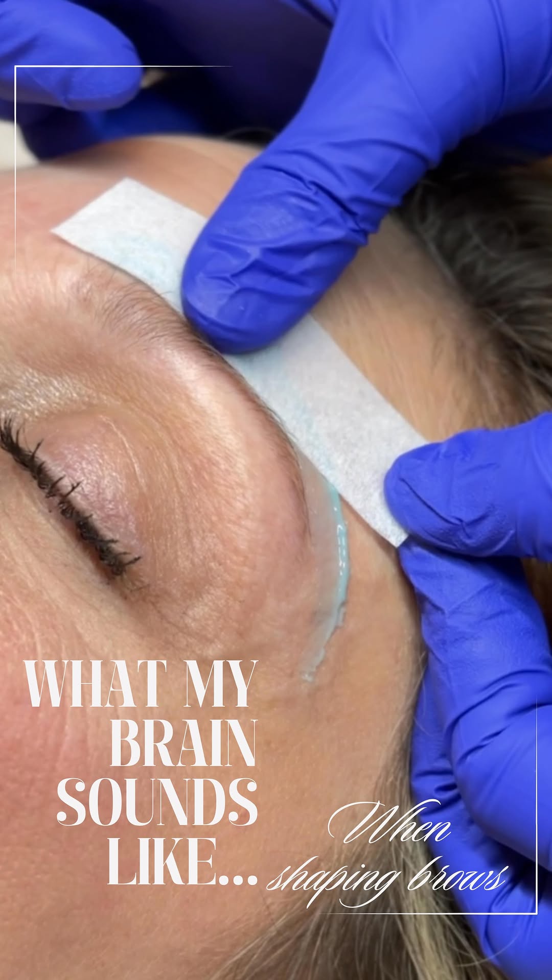 Brow waxing and shaping at Bluewater Wellness