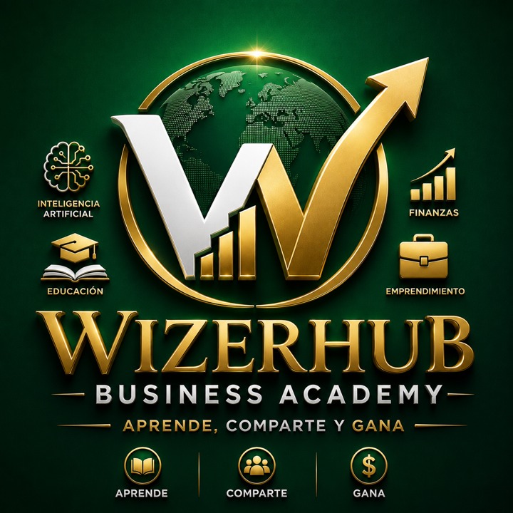 WizerHub 3D logo — global ecosystem