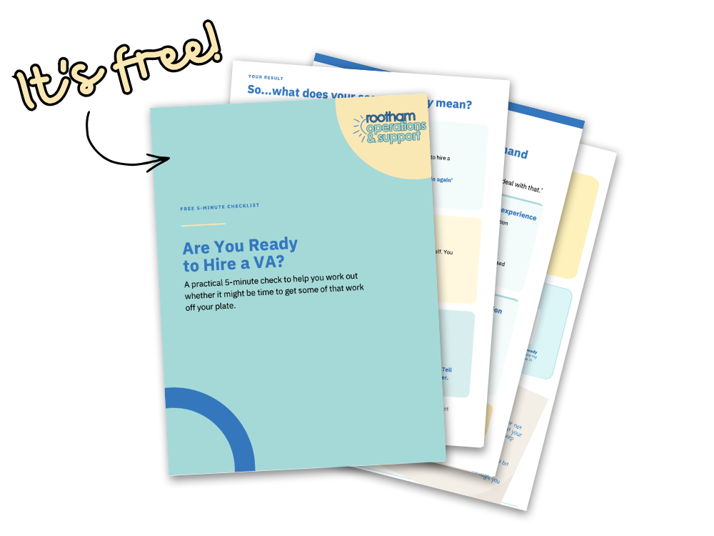 Preview of the free Rootham Operations & Support checklist