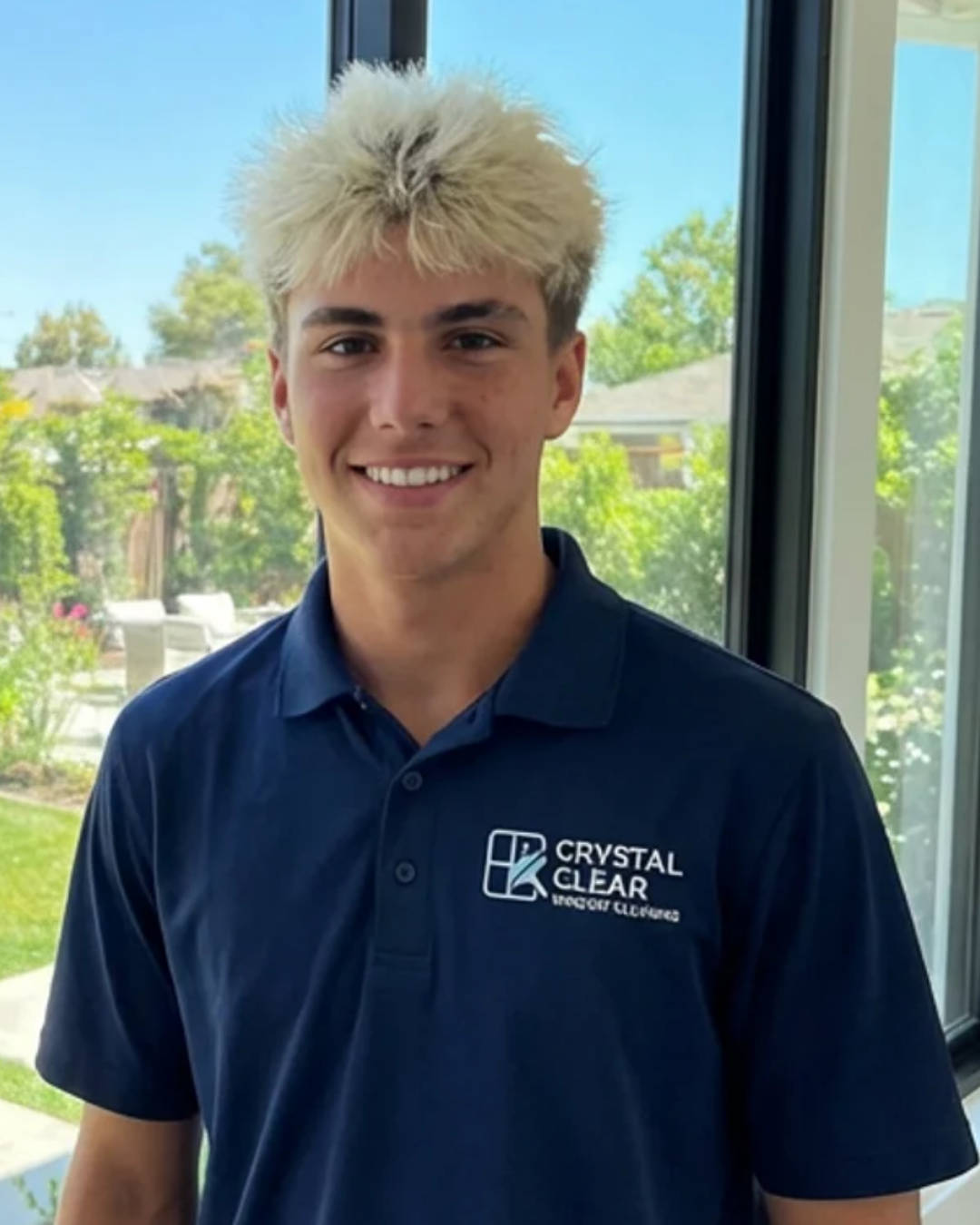 Portrait of Austyn Thomas, co-founder of Crystal Clear Window Cleaning.