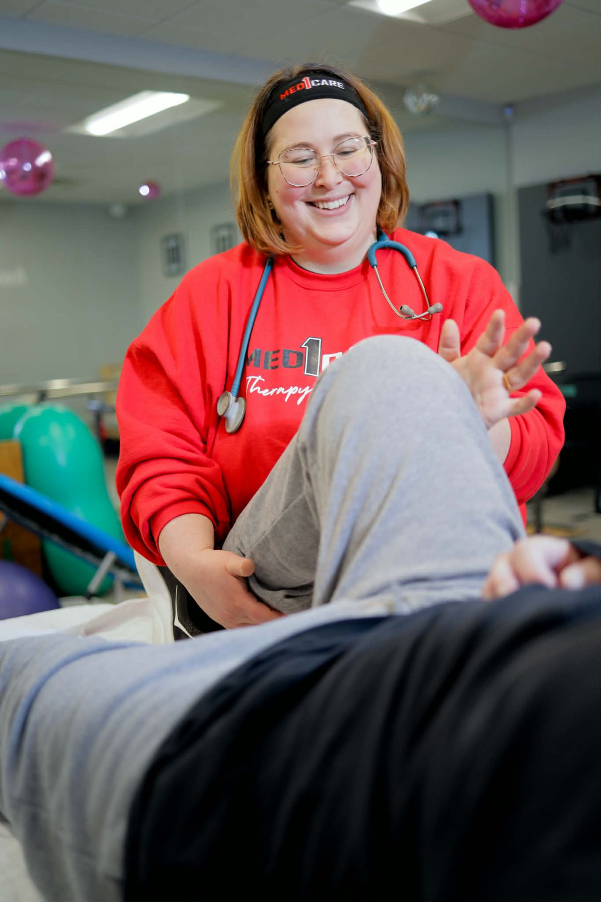 Hands-on therapy session