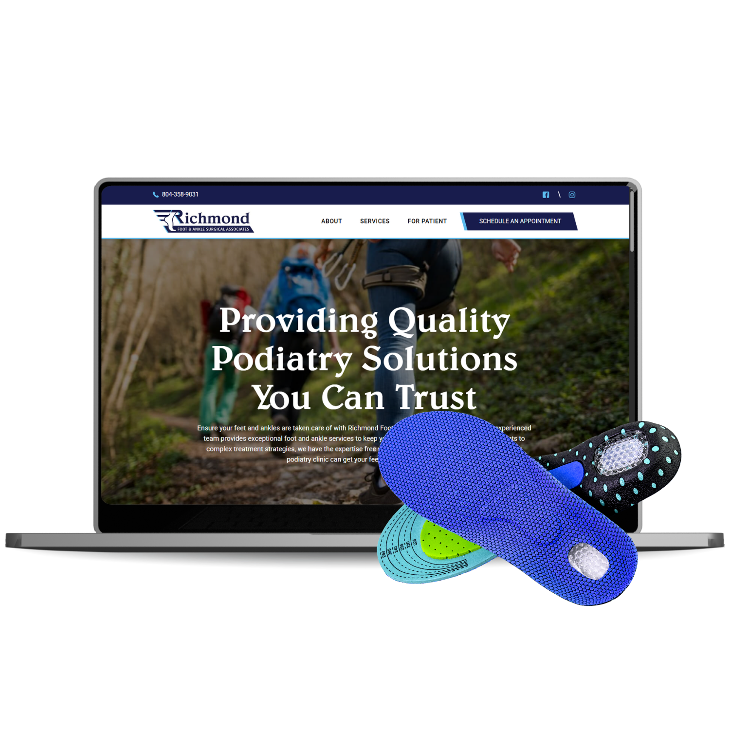 PatientEngines client website example