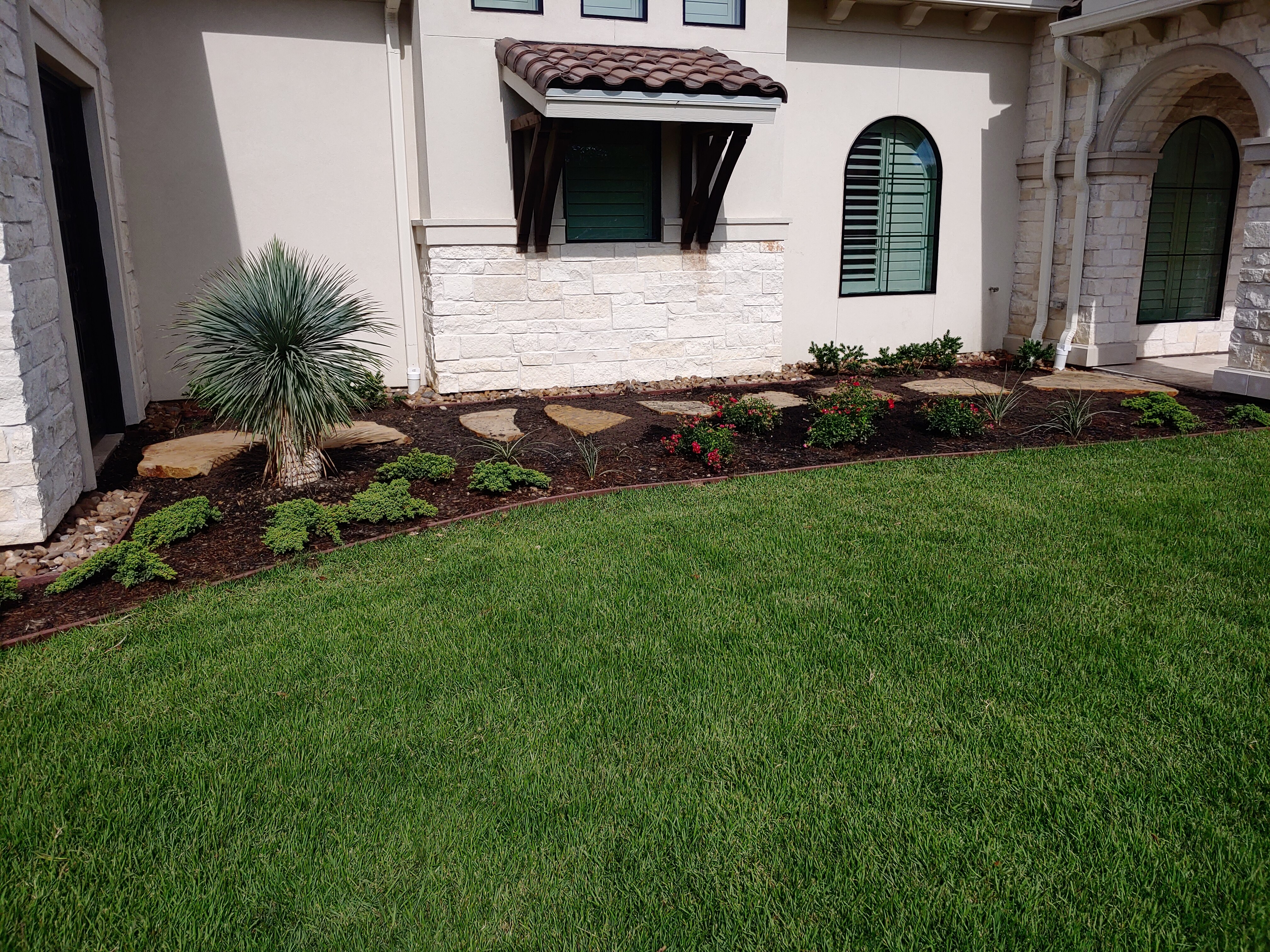 Completed landscaping project by Christian Complete Landscape
