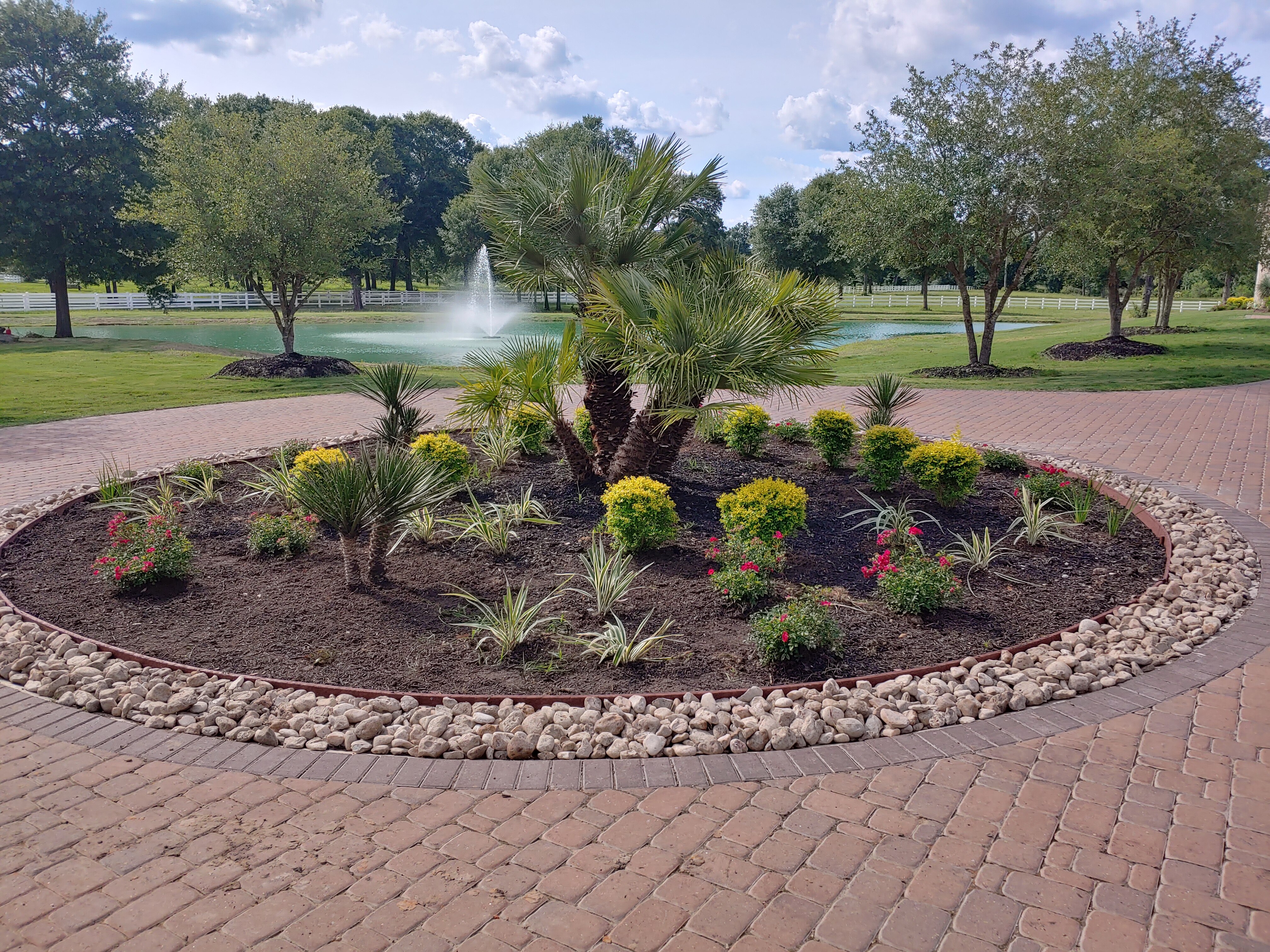Completed landscaping project by Christian Complete Landscape