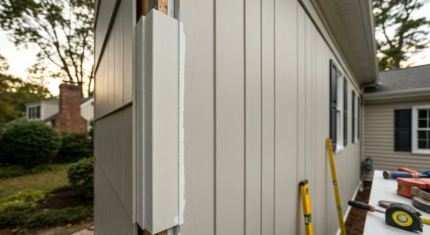 Siding installation project