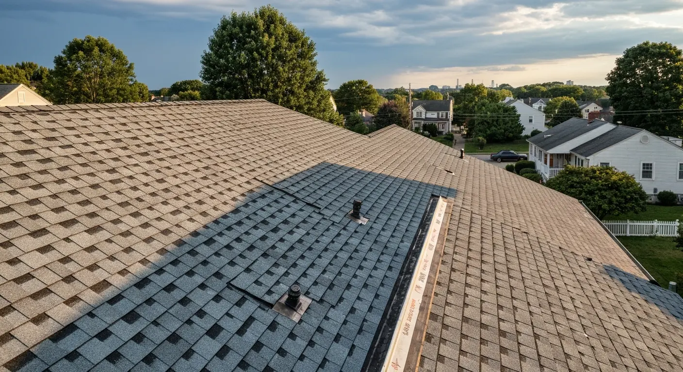 Roof replacement project in Burke Virginia