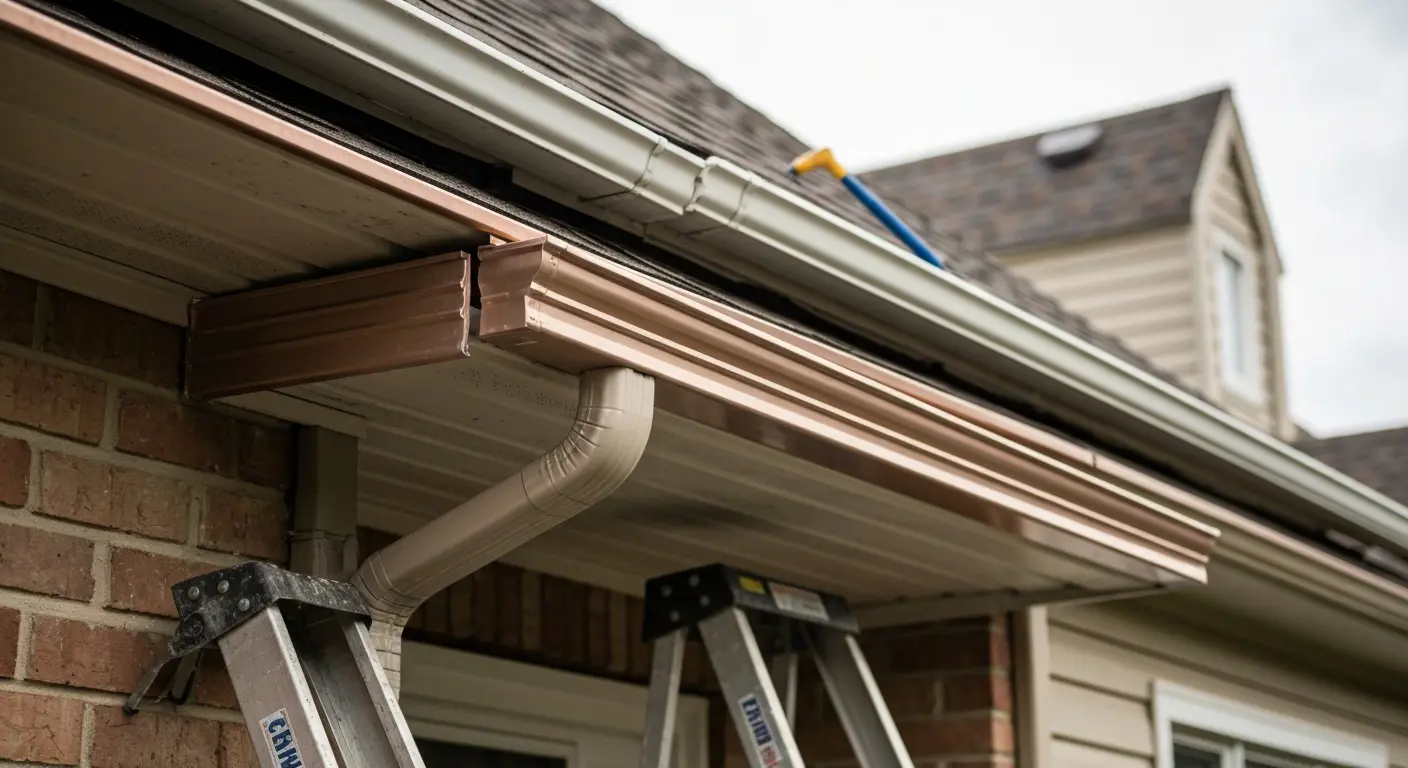 Gutter and fascia installation